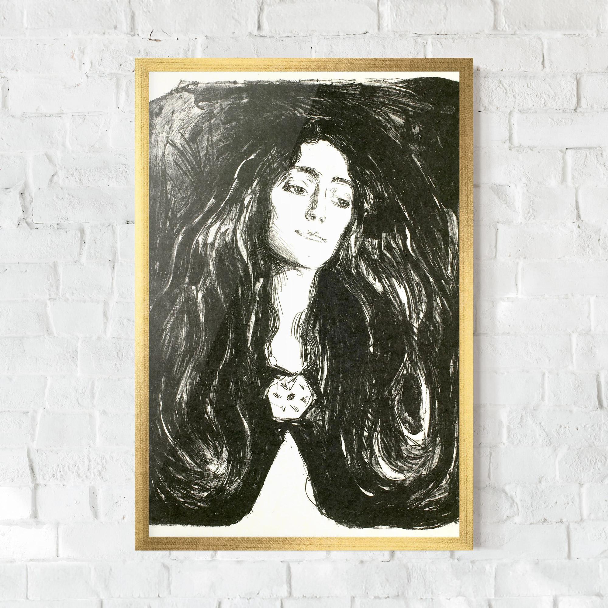 Gerahmte Poster The Brooch Eva Mudocci mockup 0