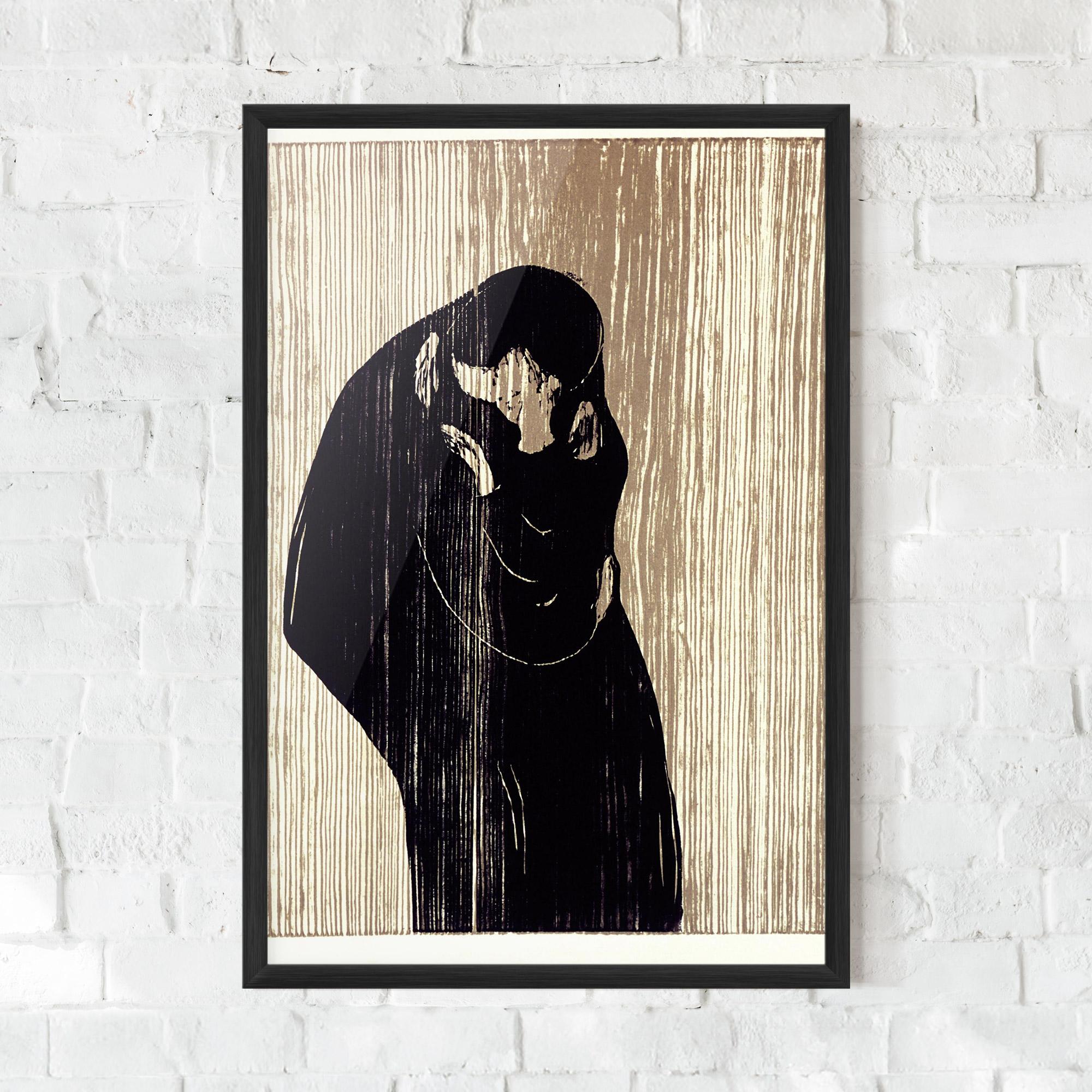 Gerahmte Poster Kiss mockup 0