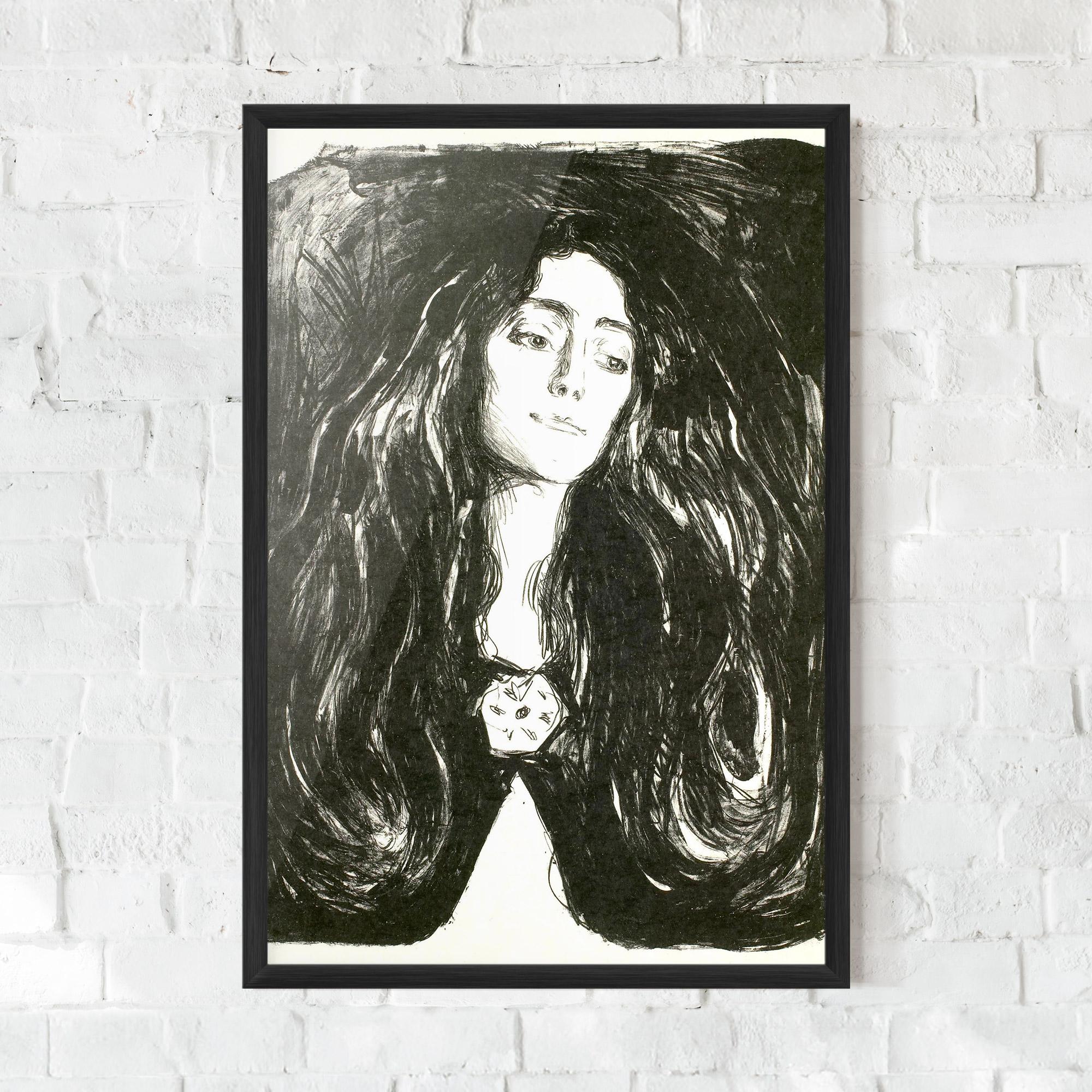 Gerahmte Poster The Brooch Eva Mudocci mockup 0