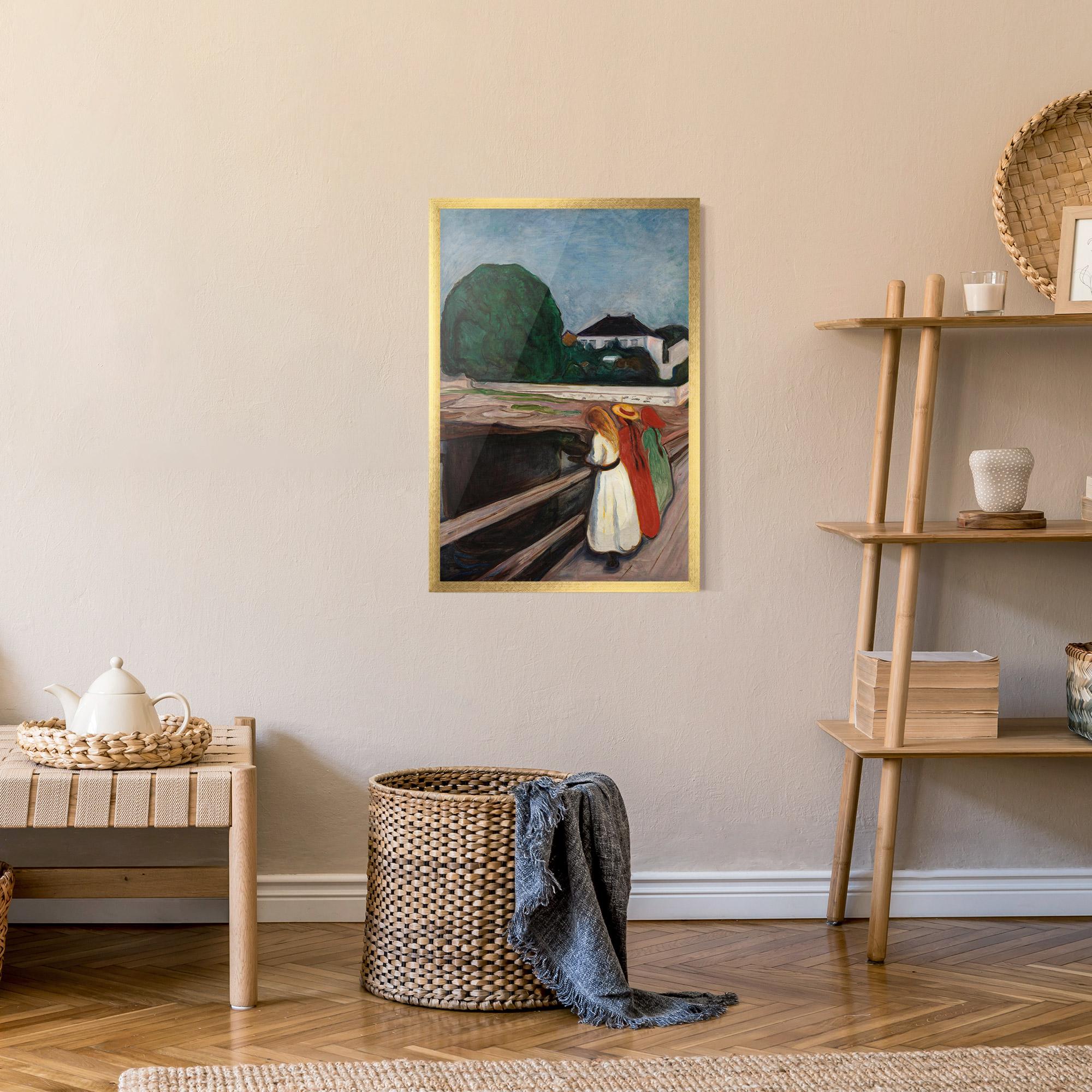 Gerahmte Poster Girls On The Pier mockup 9