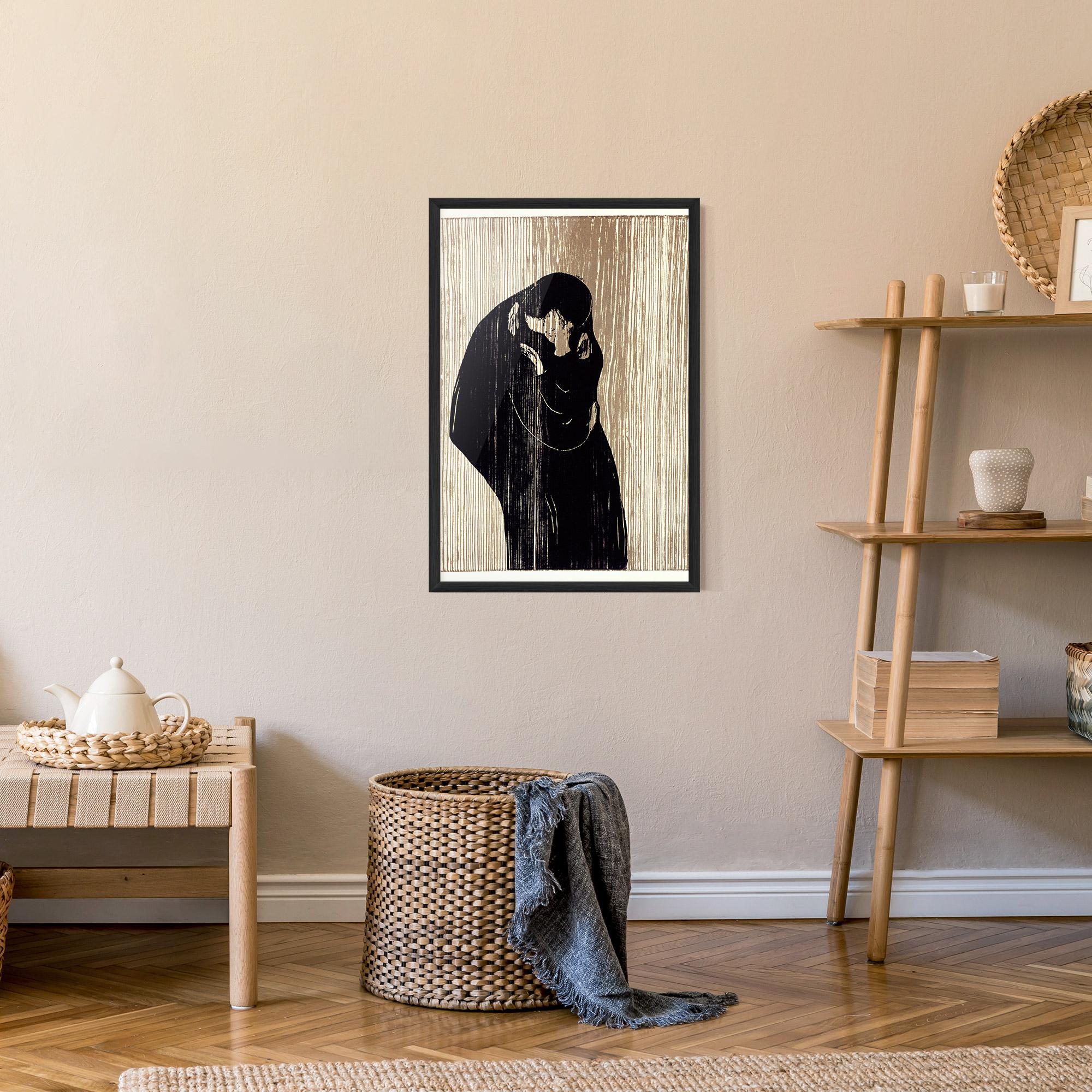 Gerahmte Poster Kiss mockup 9