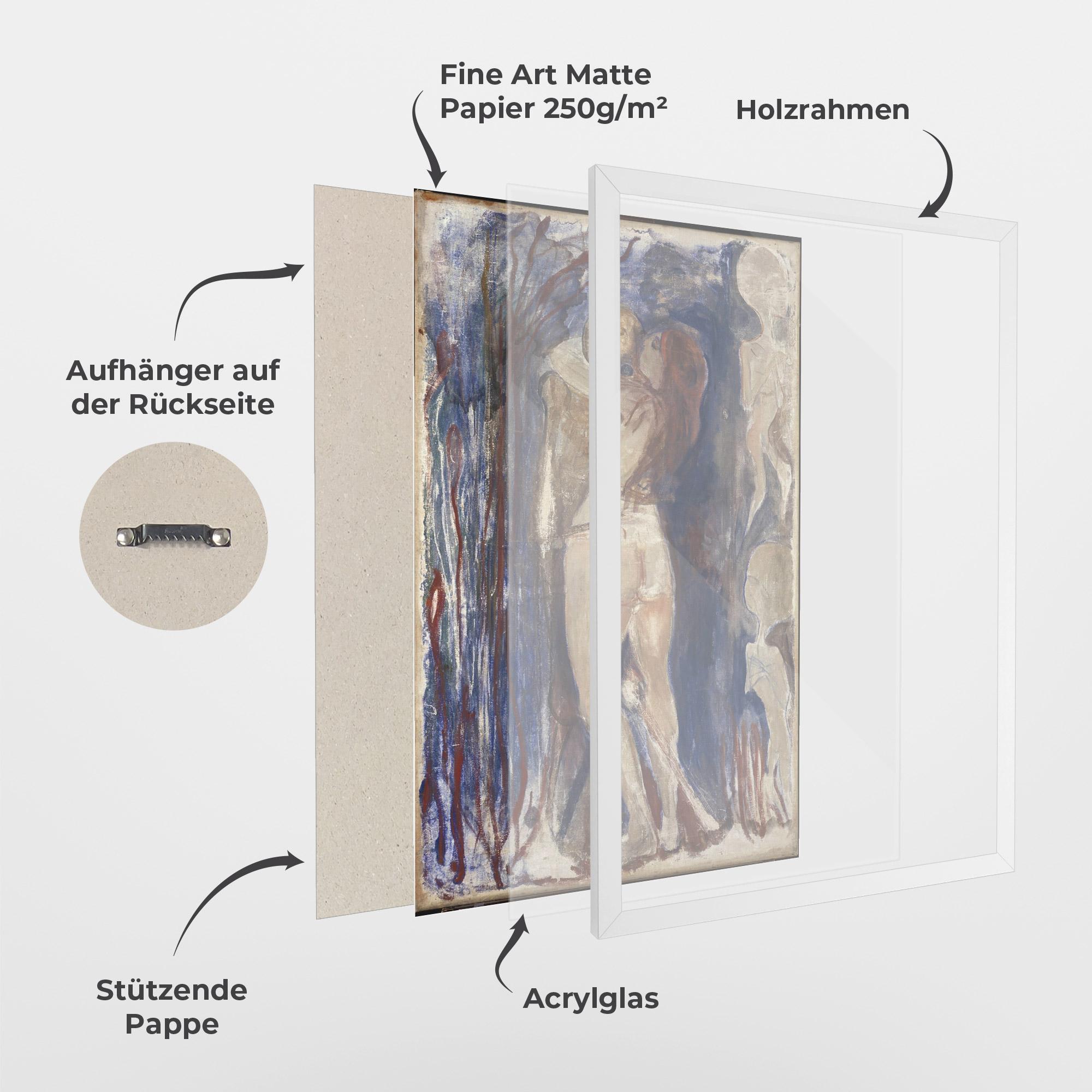 Gerahmte Poster Death And Life mockup 1