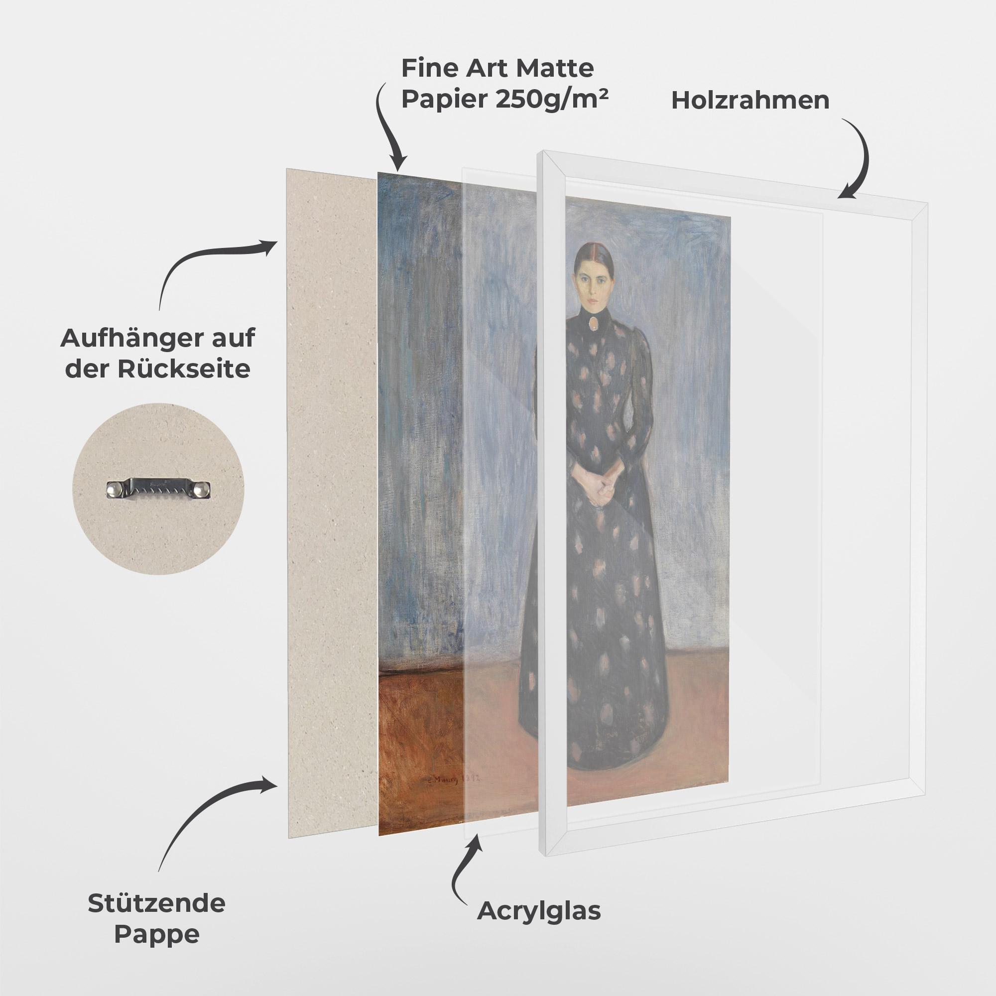 Gerahmte Poster Inger In Black mockup 1