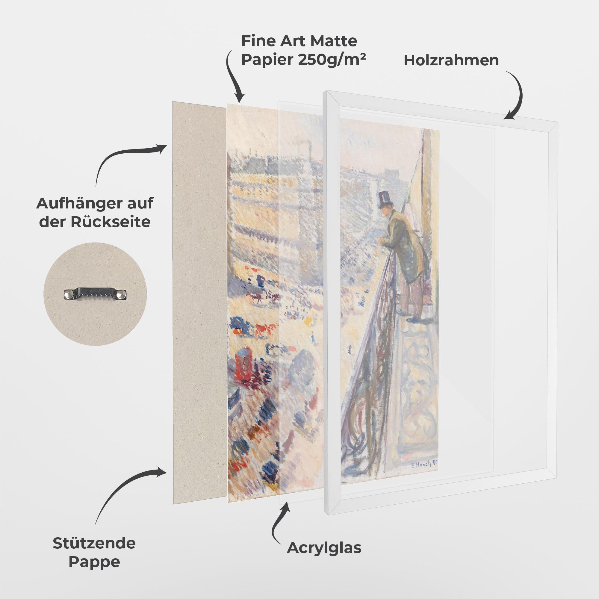 Gerahmte Poster Rue Lafayette mockup 1