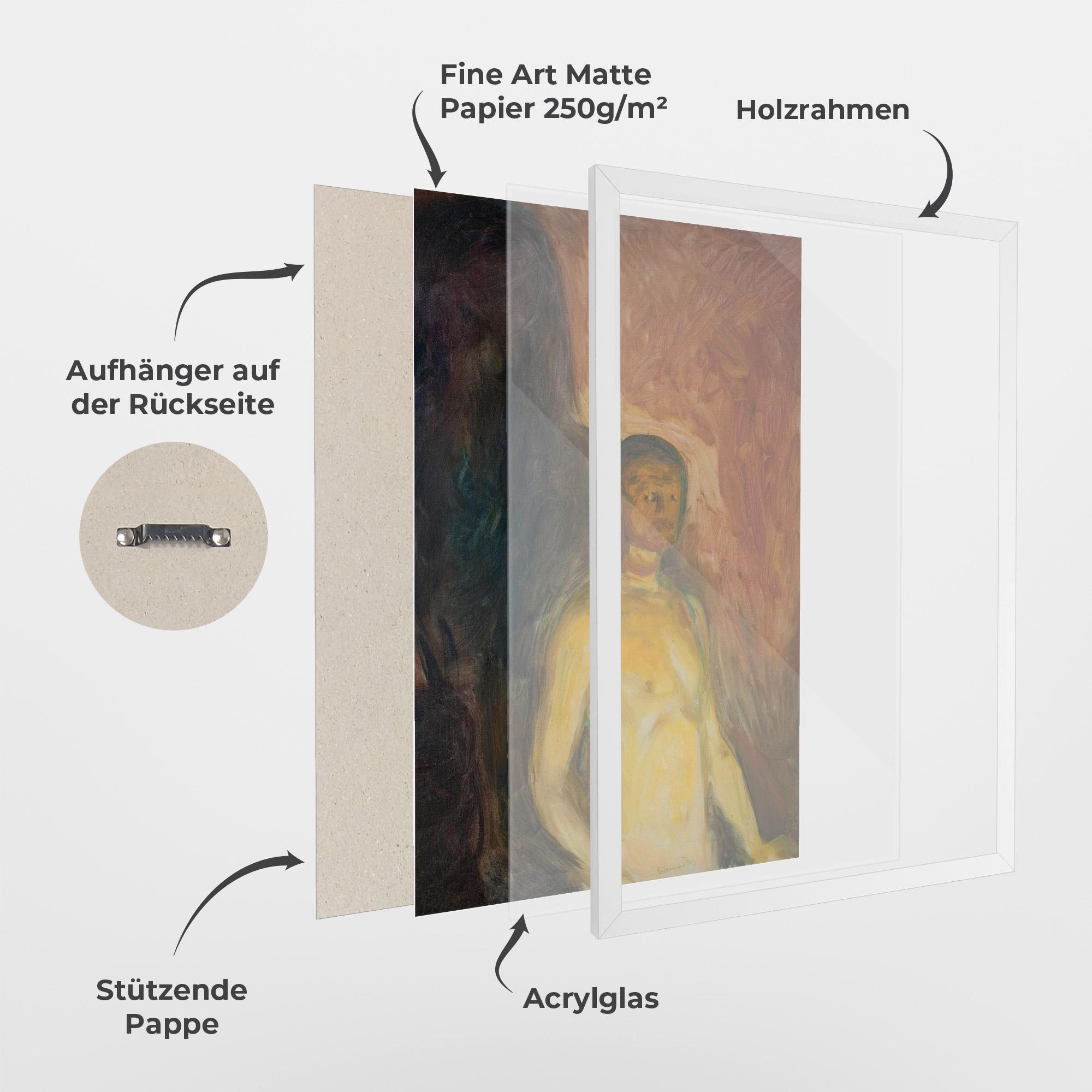 Gerahmte Poster Self Portrait Hell mockup 1