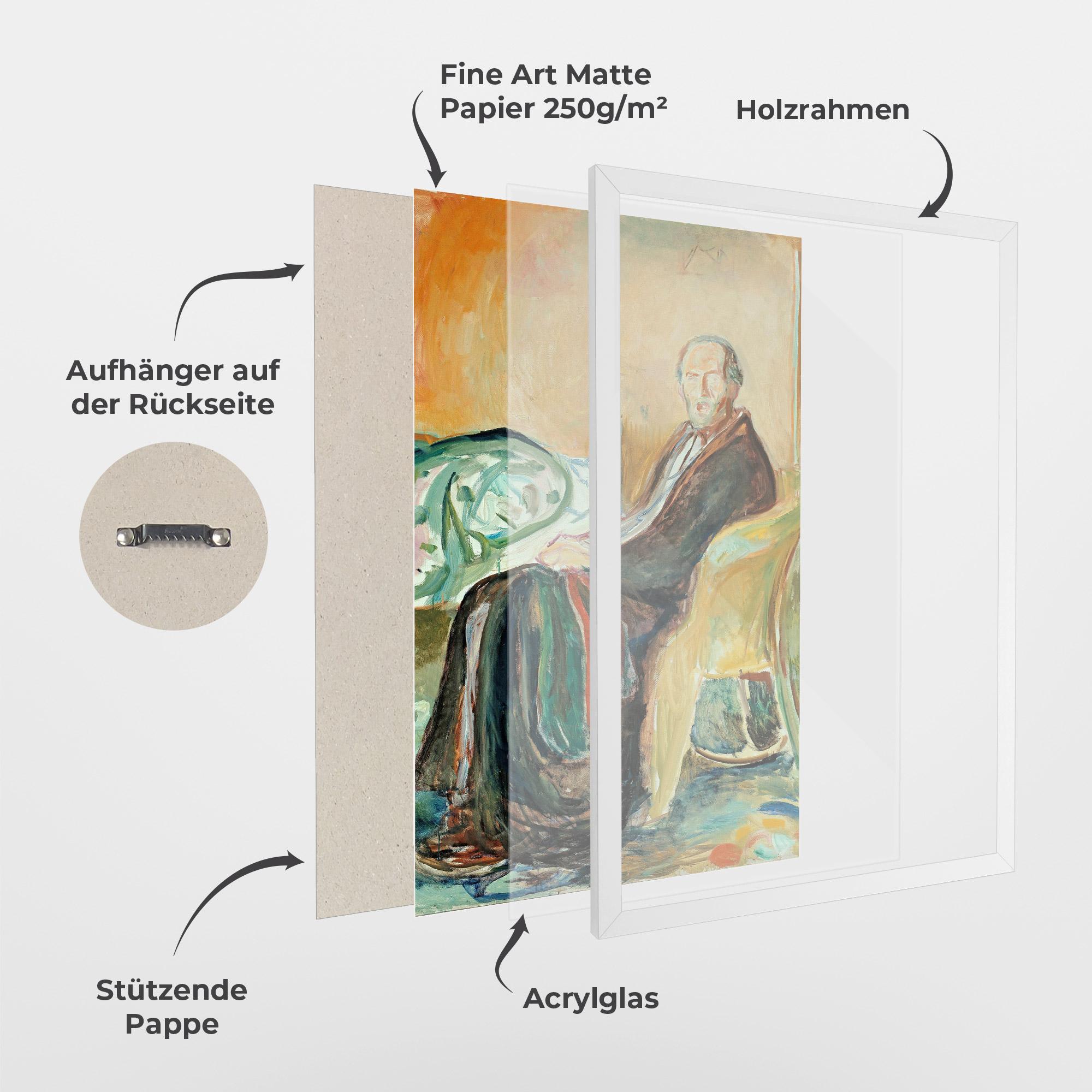 Gerahmte Poster Self Portrait Spanish mockup 1