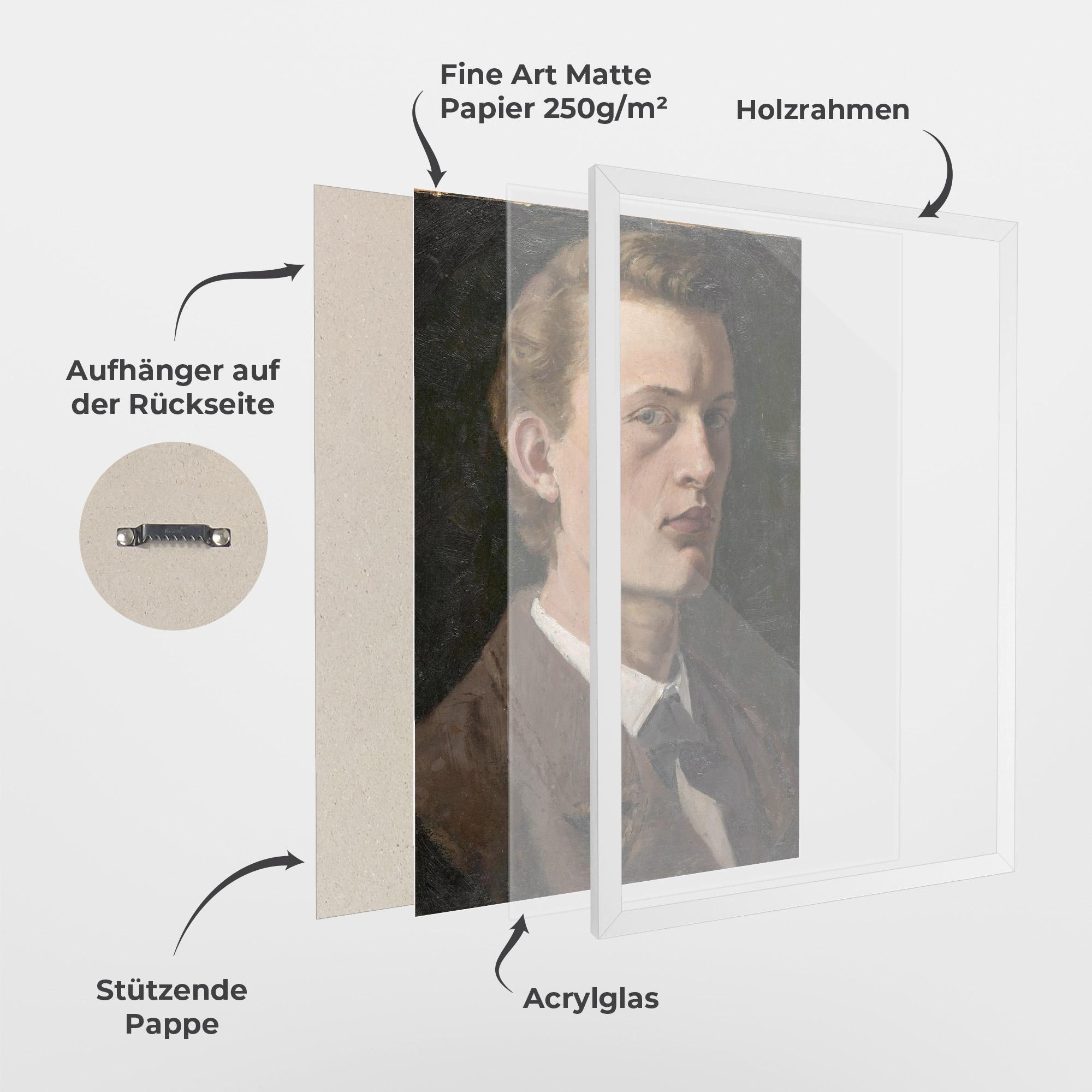 Gerahmte Poster Self Portrait mockup 1