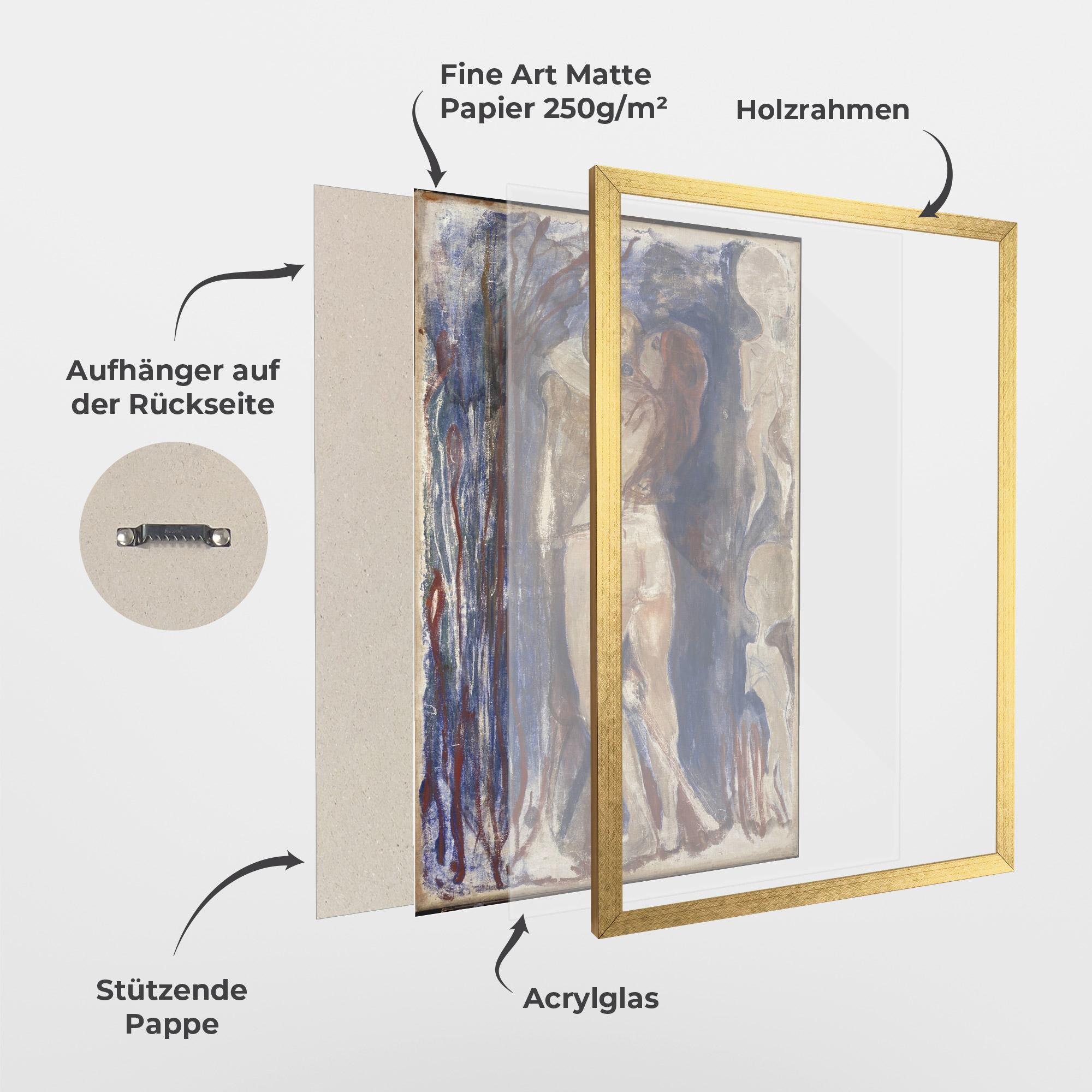 Gerahmte Poster Death And Life mockup 1