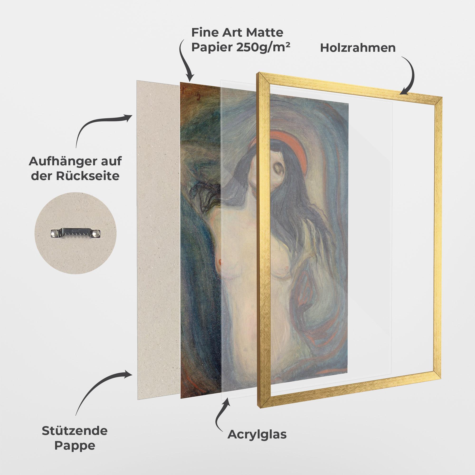 Gerahmte Poster Madonna mockup 1