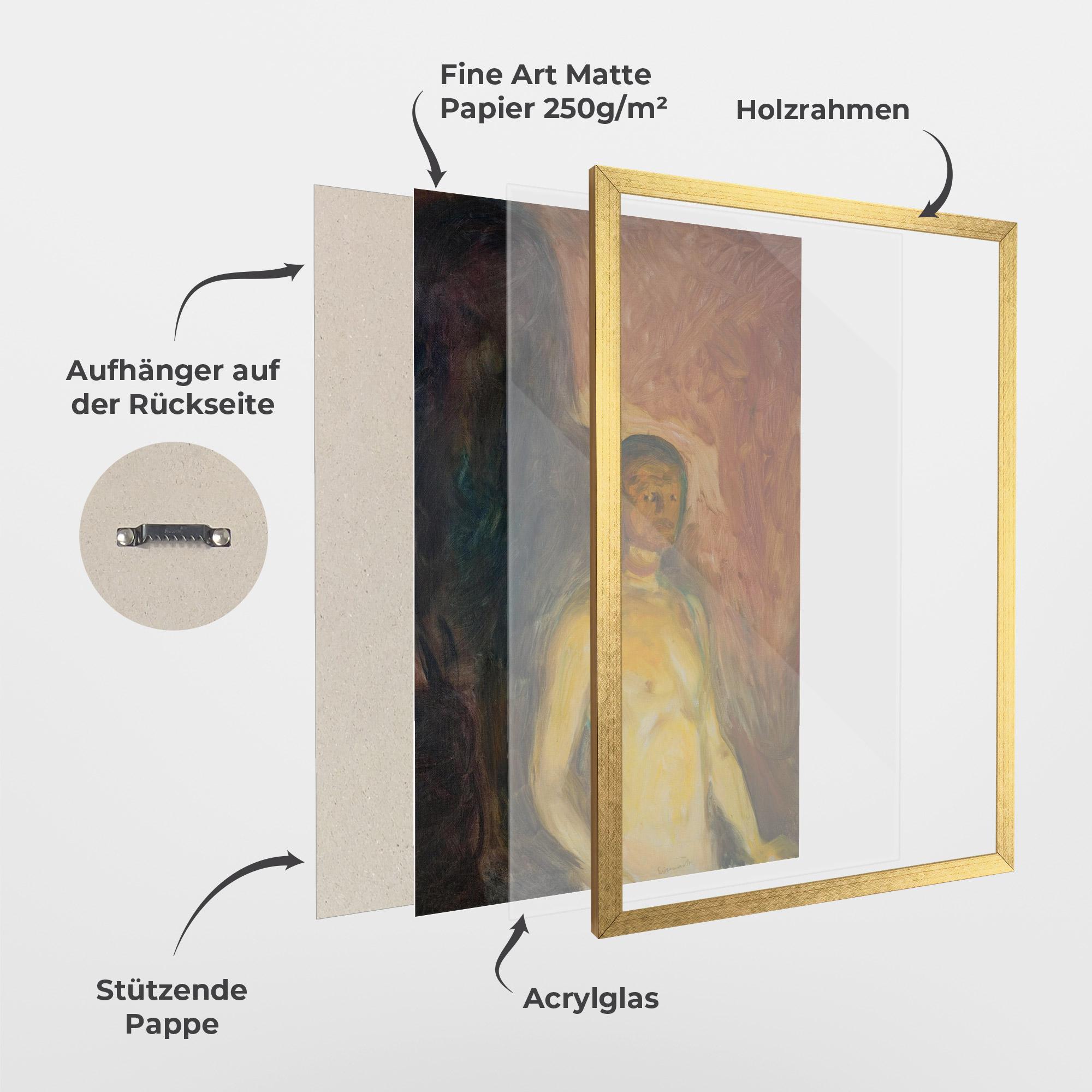 Gerahmte Poster Self Portrait Hell mockup 1