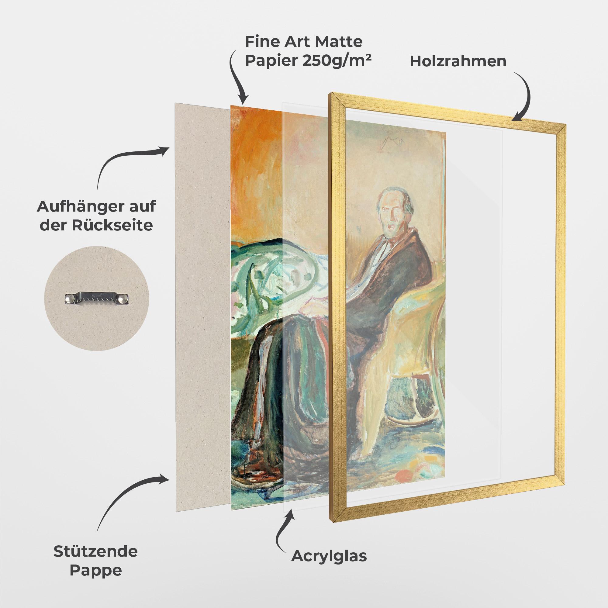 Gerahmte Poster Self Portrait Spanish mockup 1