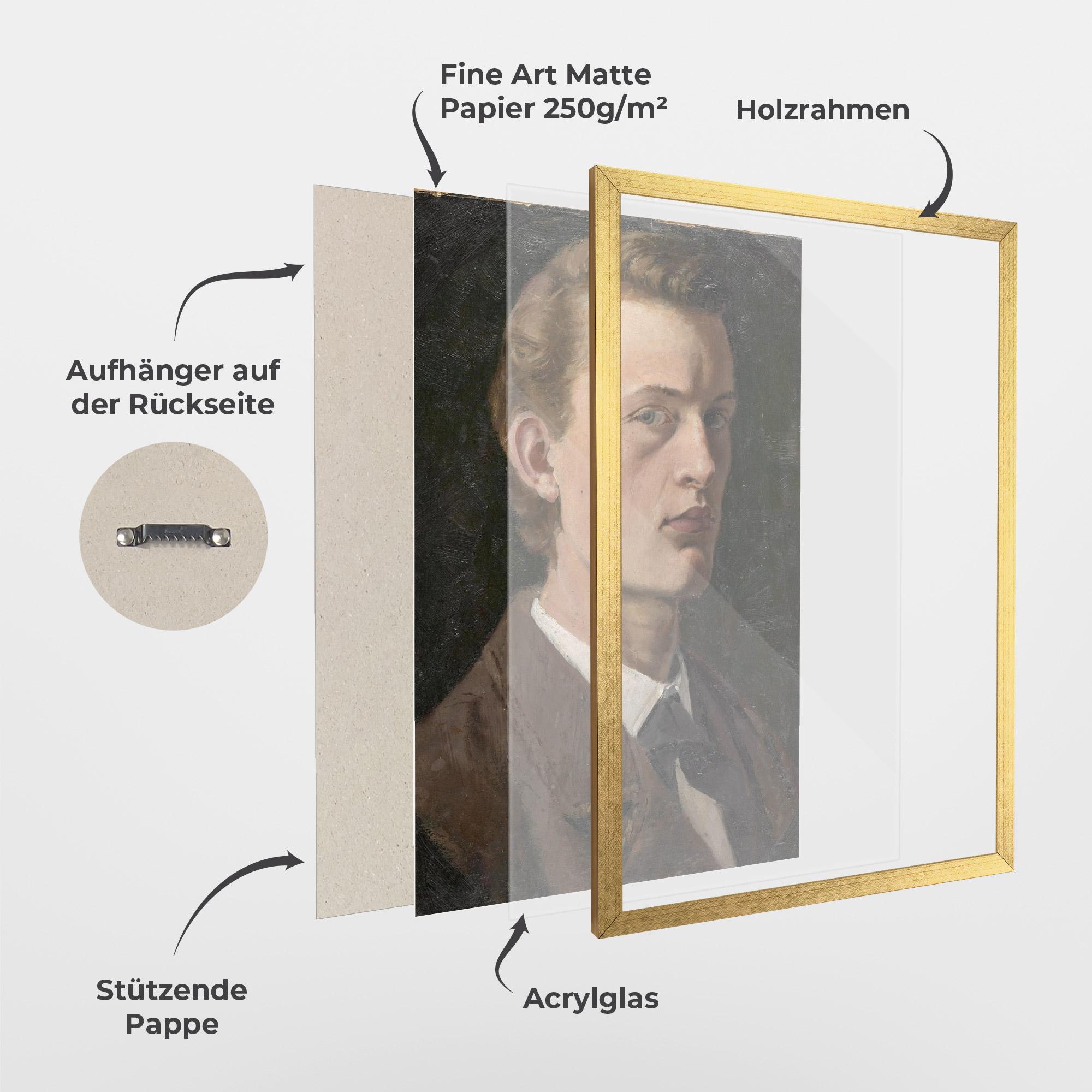 Gerahmte Poster Self Portrait mockup 1