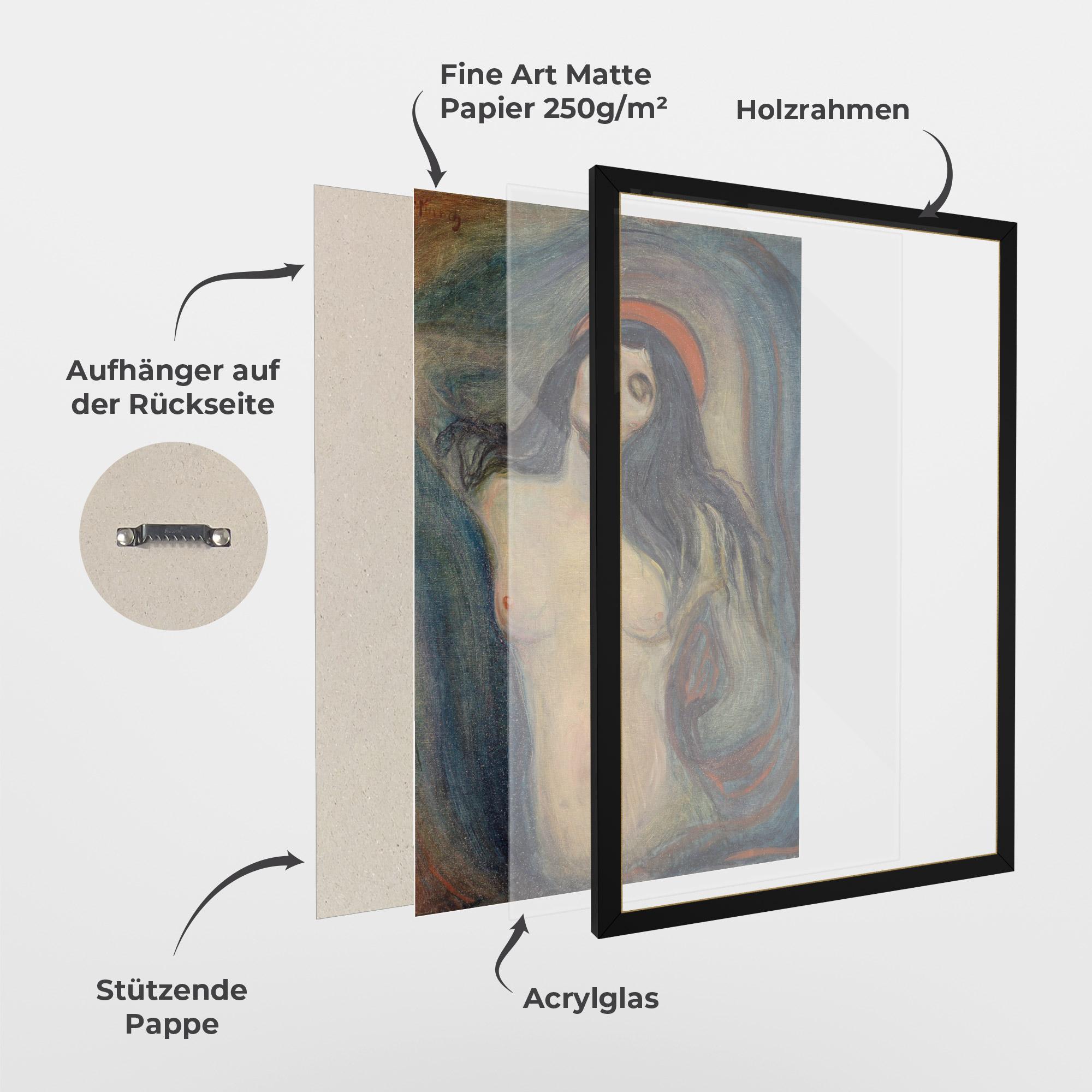 Gerahmte Poster Madonna mockup 1