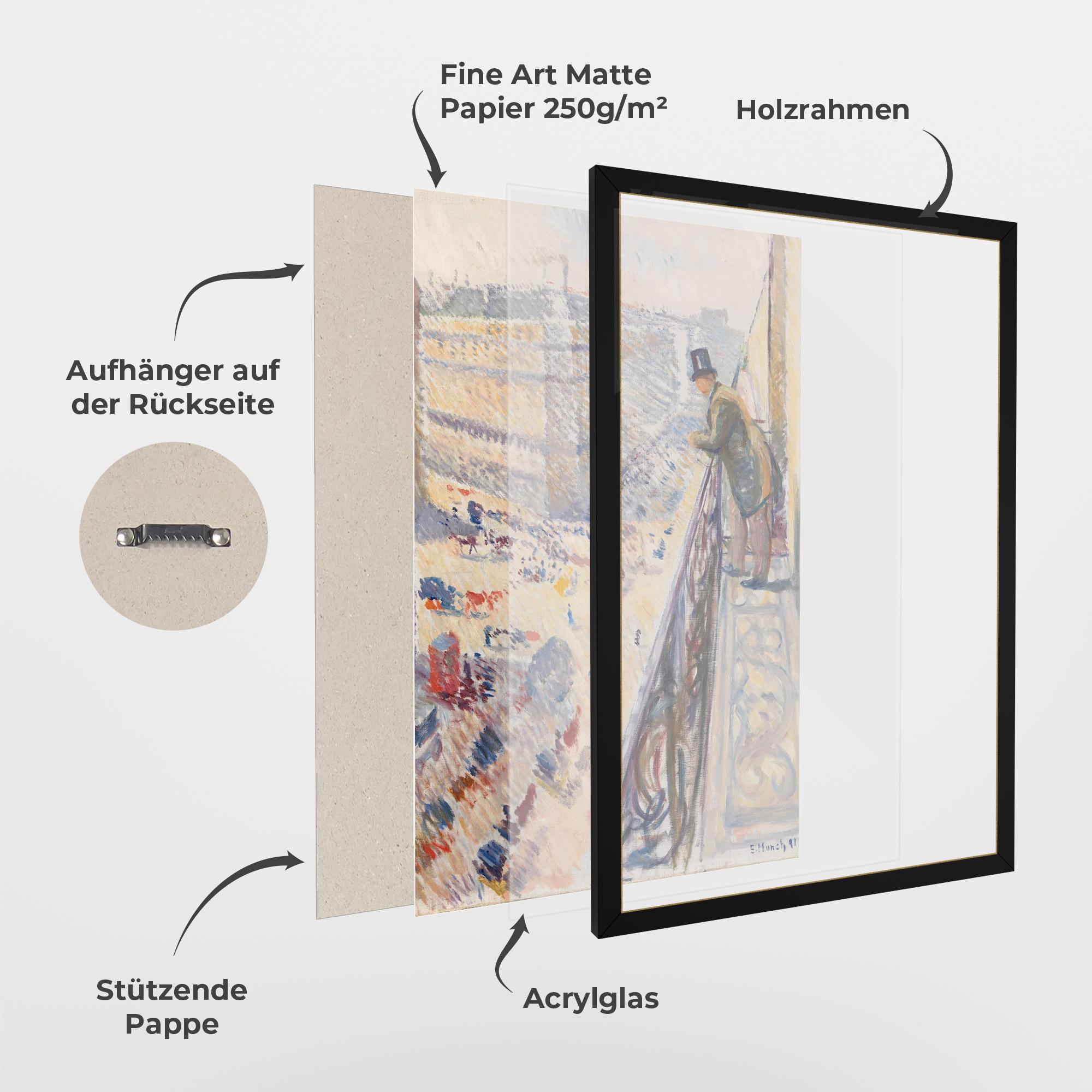 Gerahmte Poster Rue Lafayette mockup 1