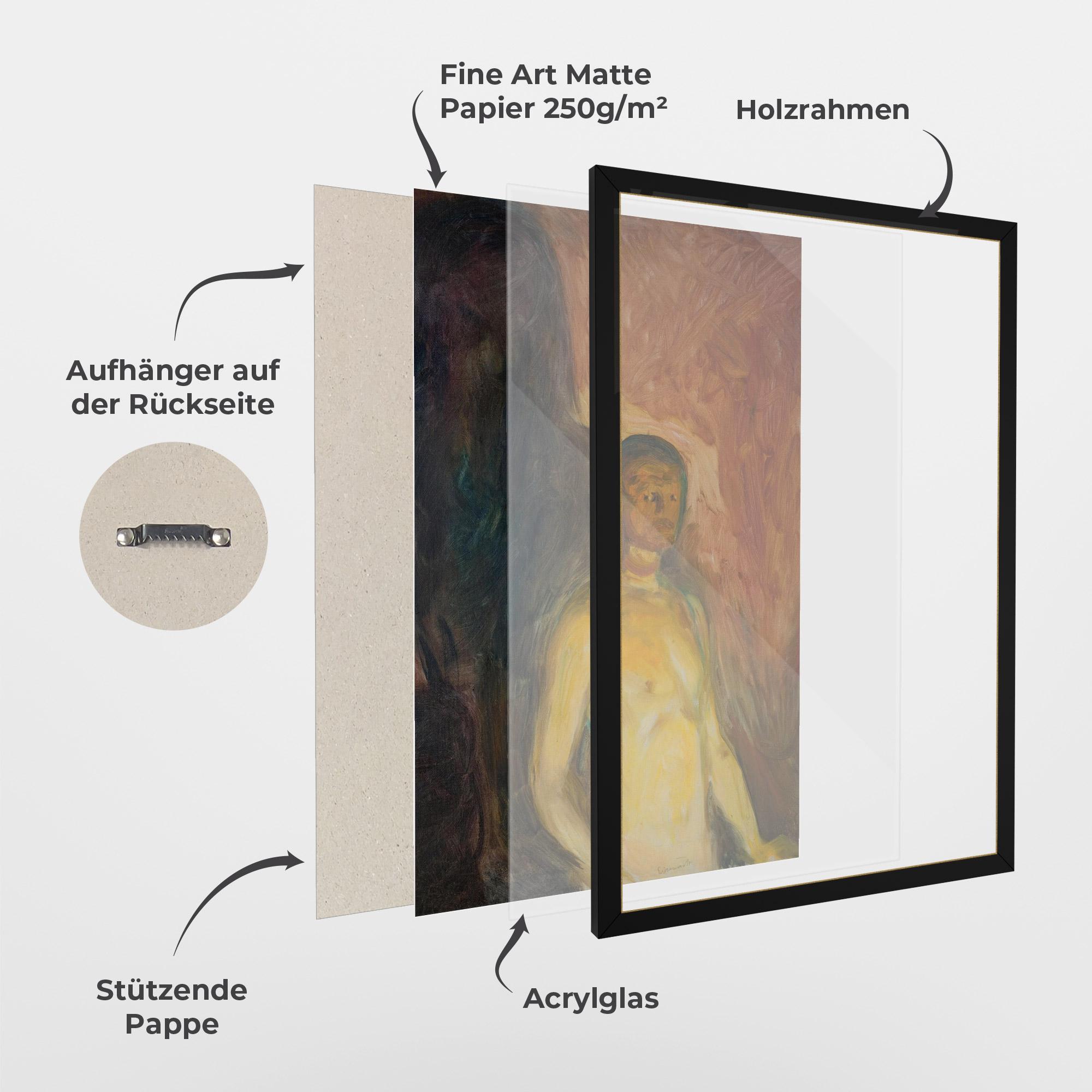 Gerahmte Poster Self Portrait Hell mockup 1