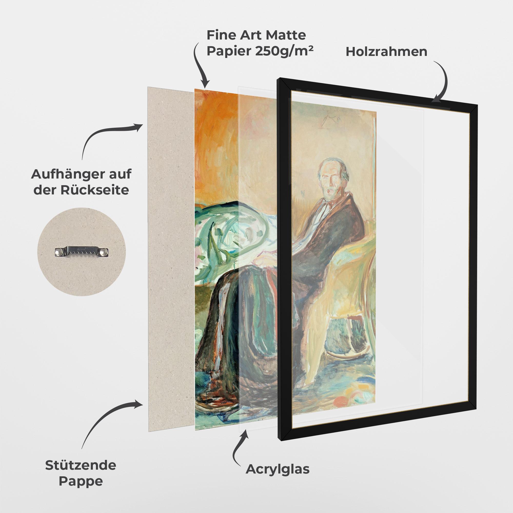 Gerahmte Poster Self Portrait Spanish mockup 1