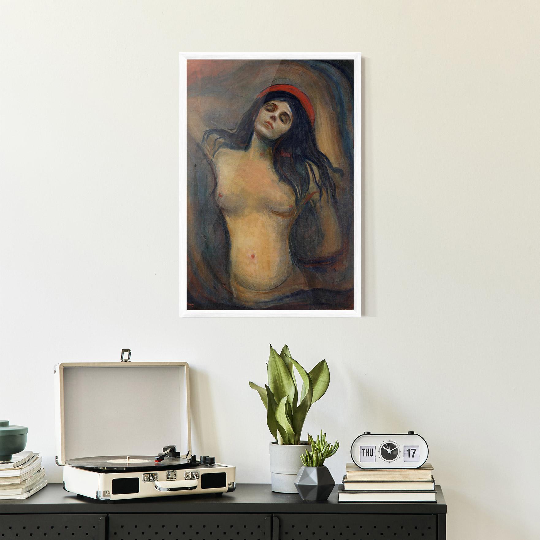 Gerahmte Poster Madonna Oil Painting mockup 2