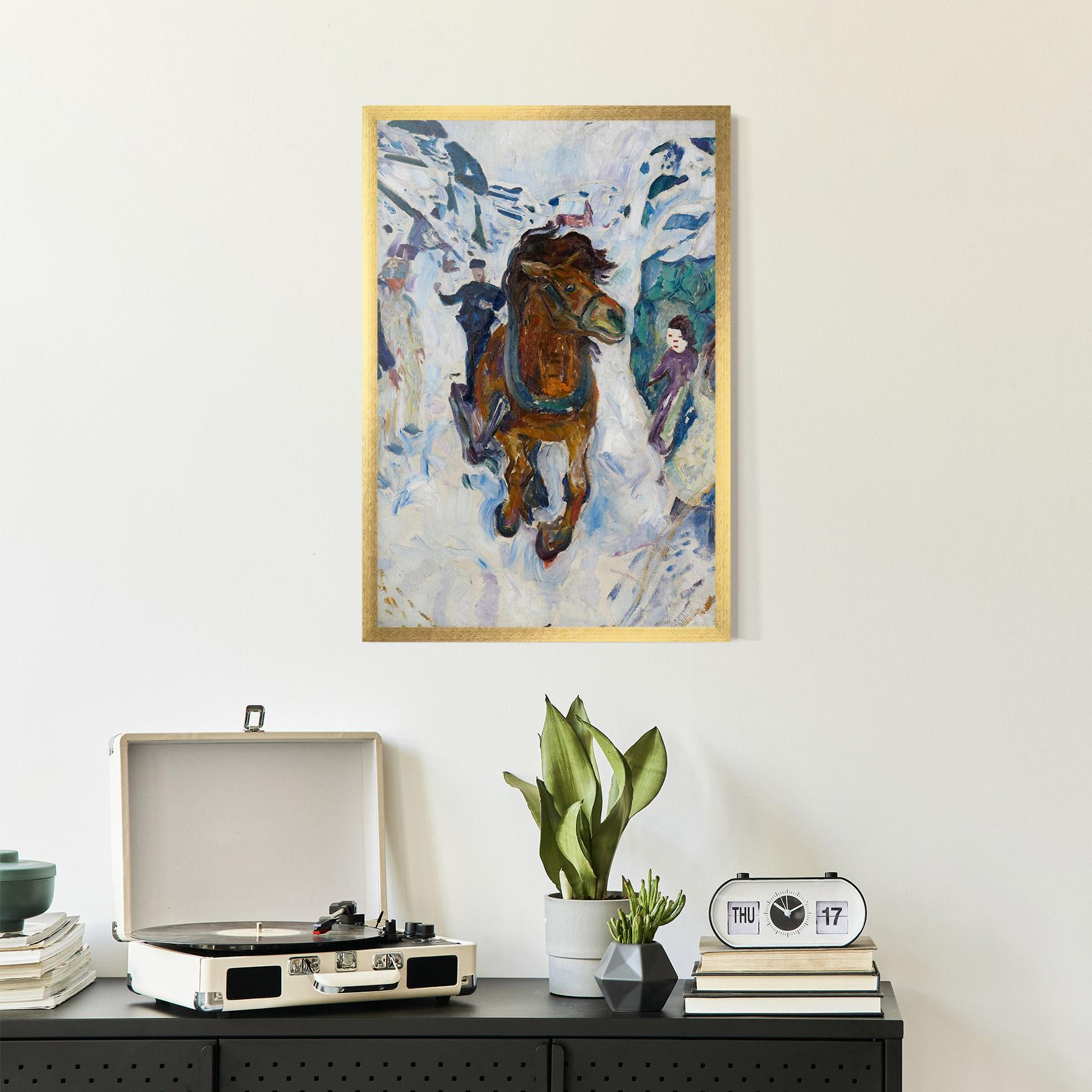 Gerahmte Poster Galloping Horse mockup 2