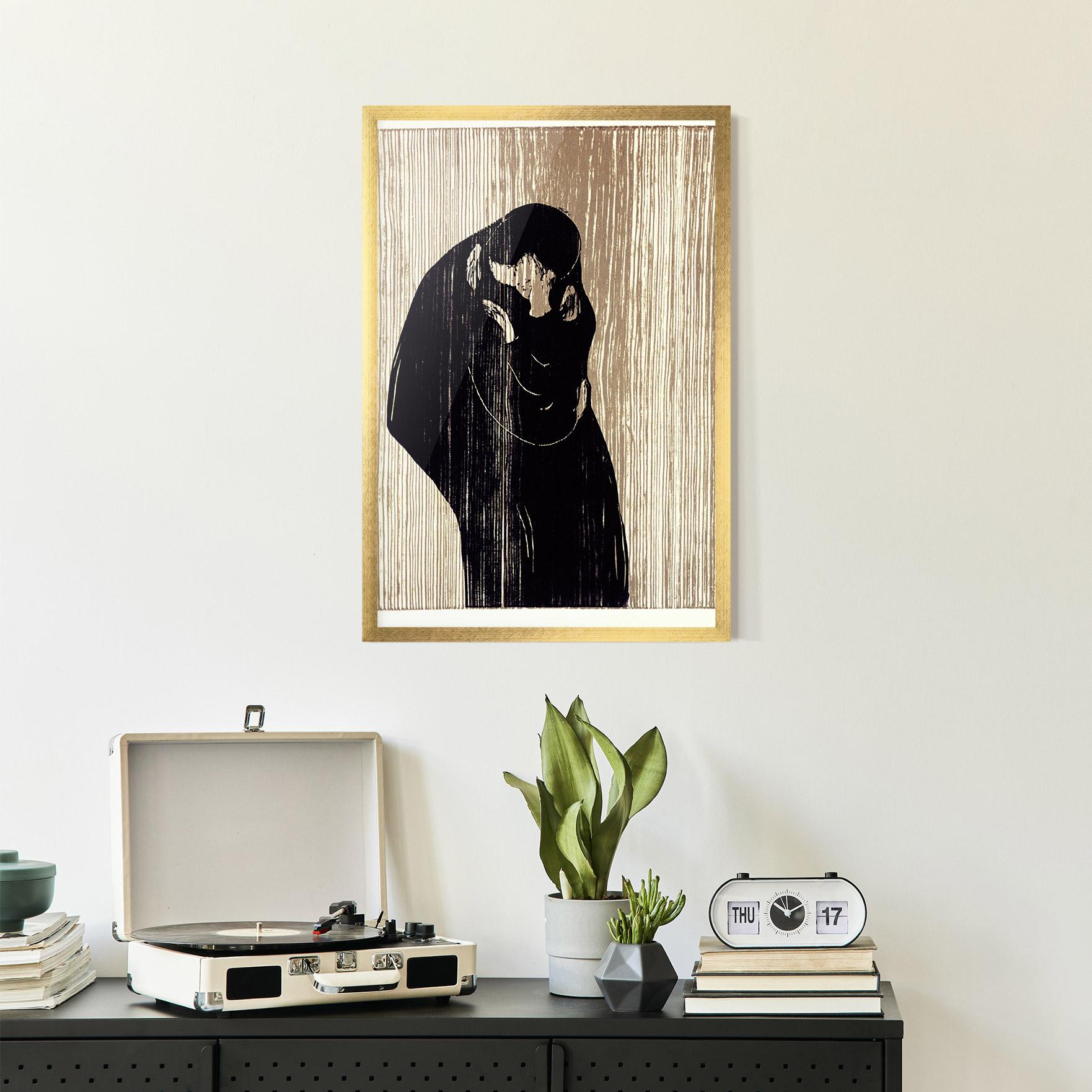 Gerahmte Poster Kiss mockup 2