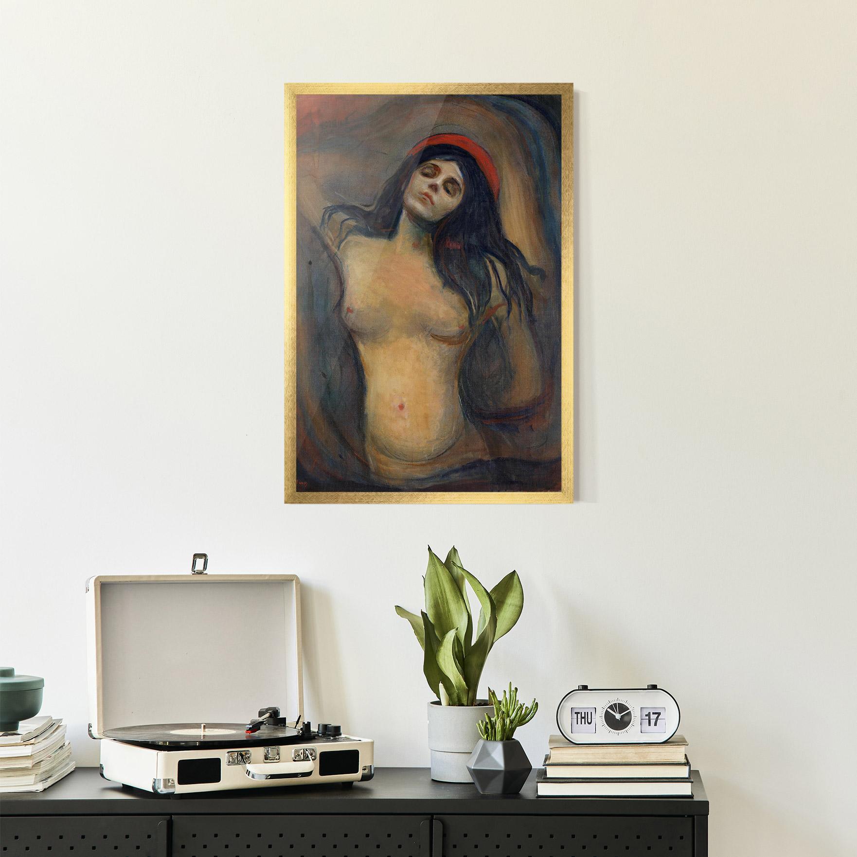 Gerahmte Poster Madonna Oil Painting mockup 2