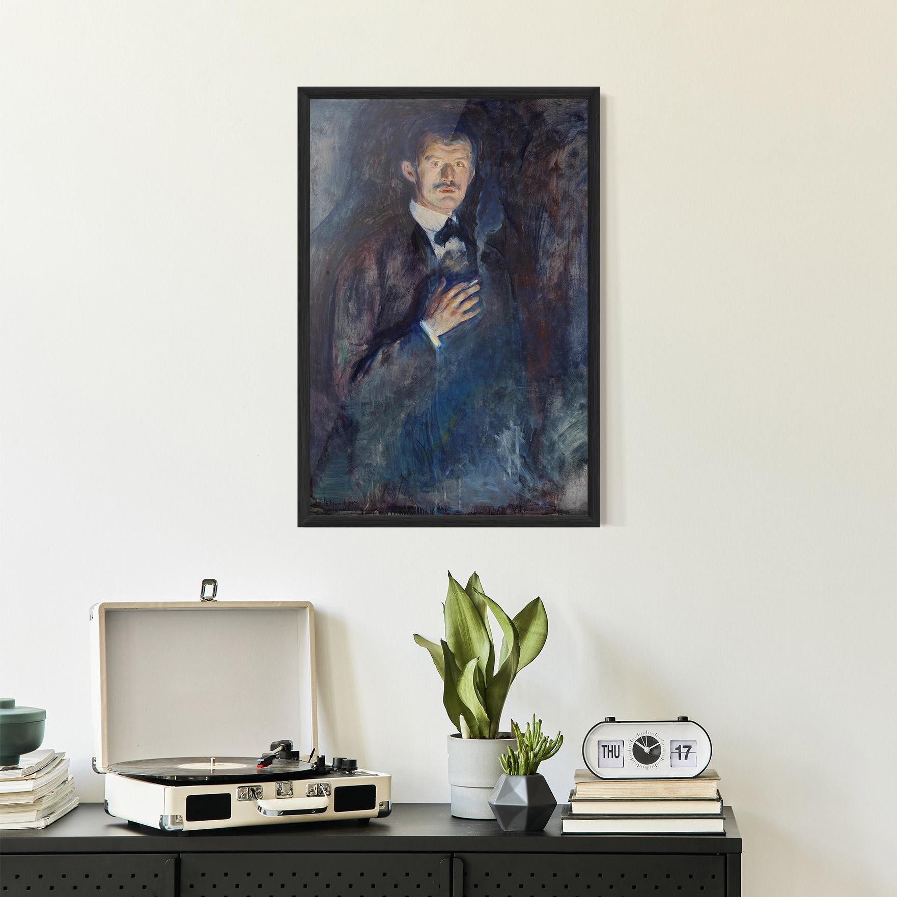 Gerahmte Poster Self Burning Cigarette mockup 2