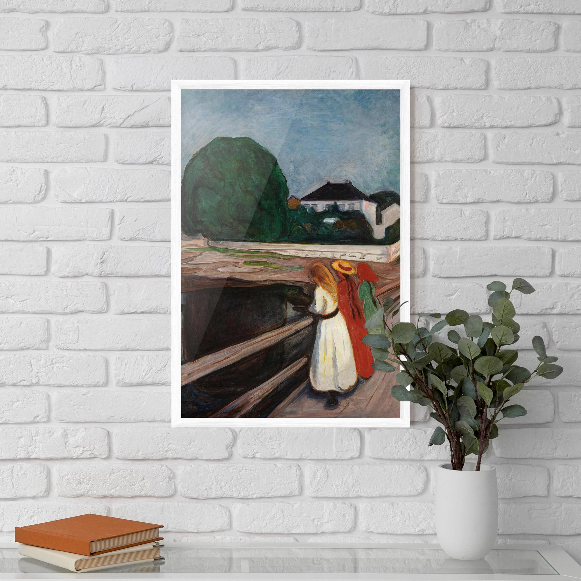 Gerahmte Poster Girls On The Pier mockup 5