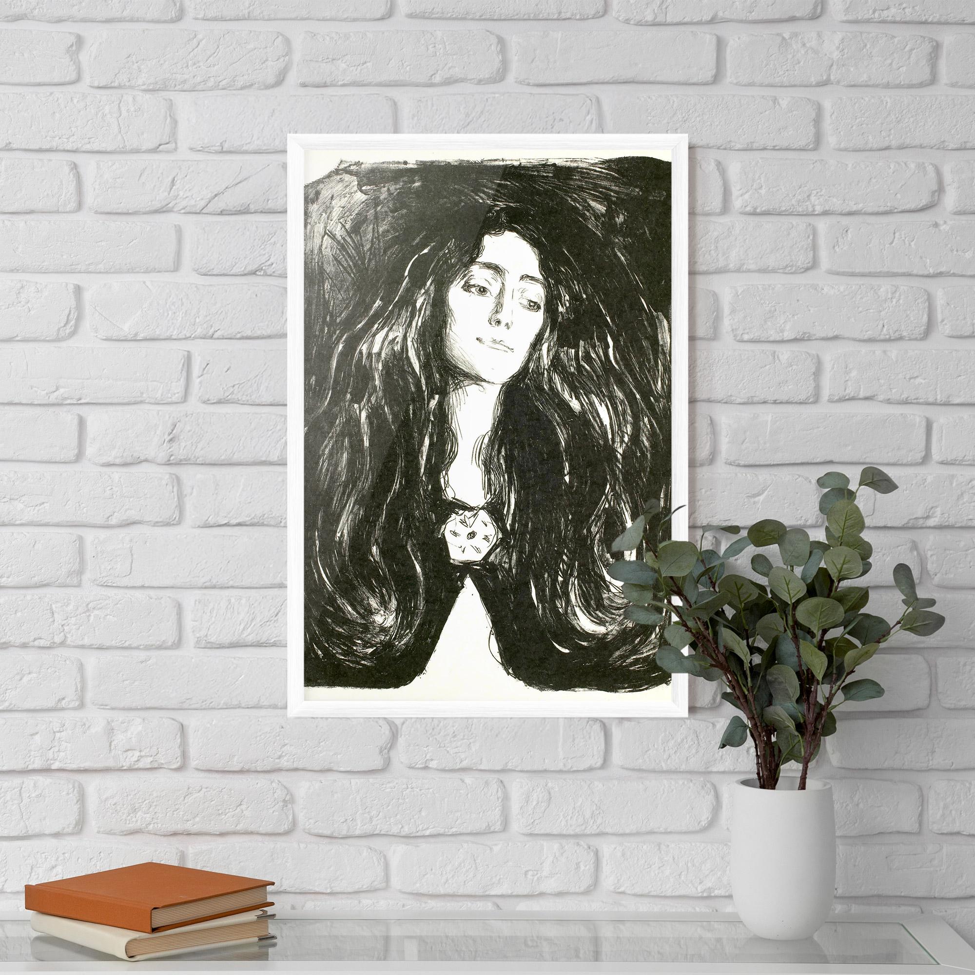 Gerahmte Poster The Brooch Eva Mudocci mockup 5