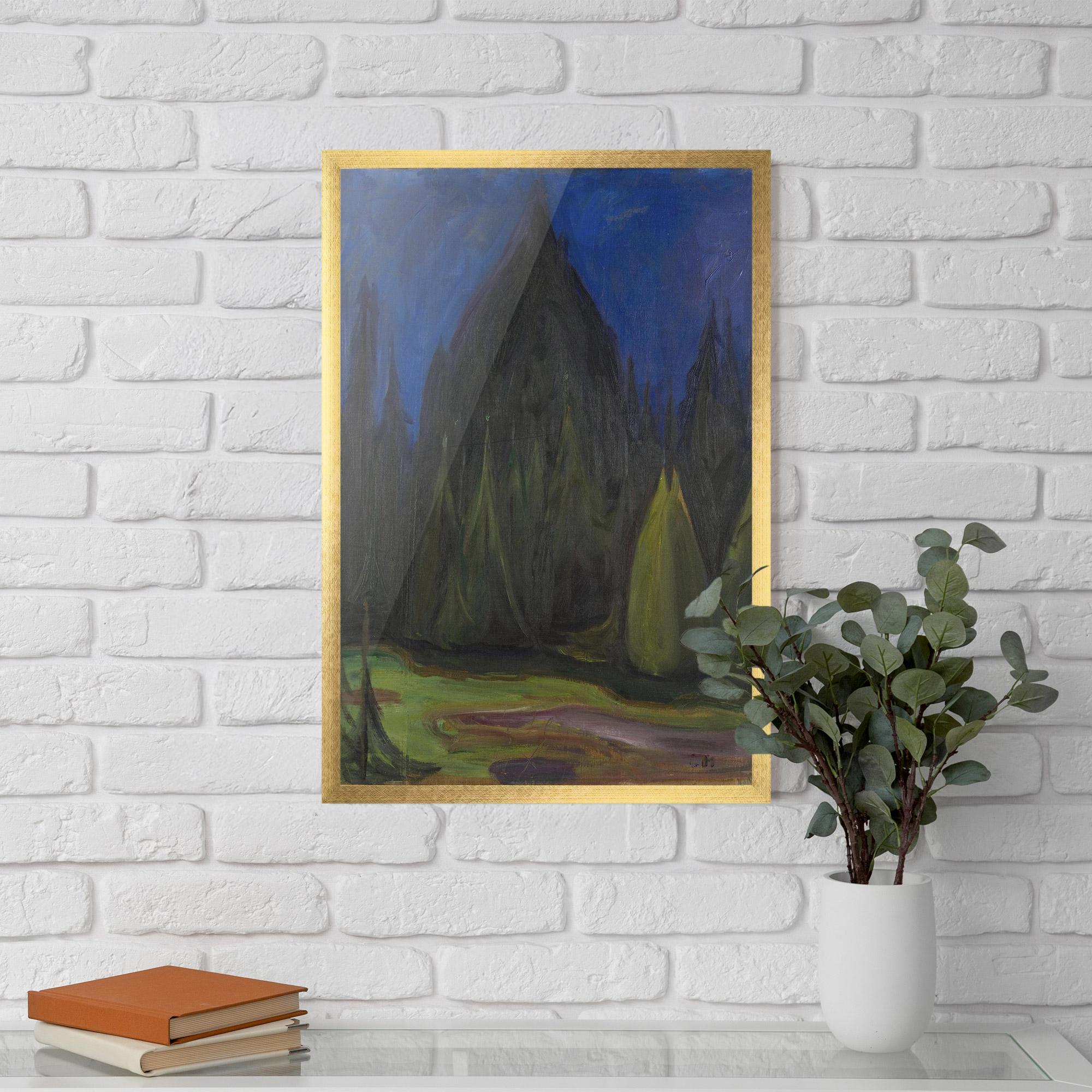 Gerahmte Poster Dark Spruce Forest mockup 5