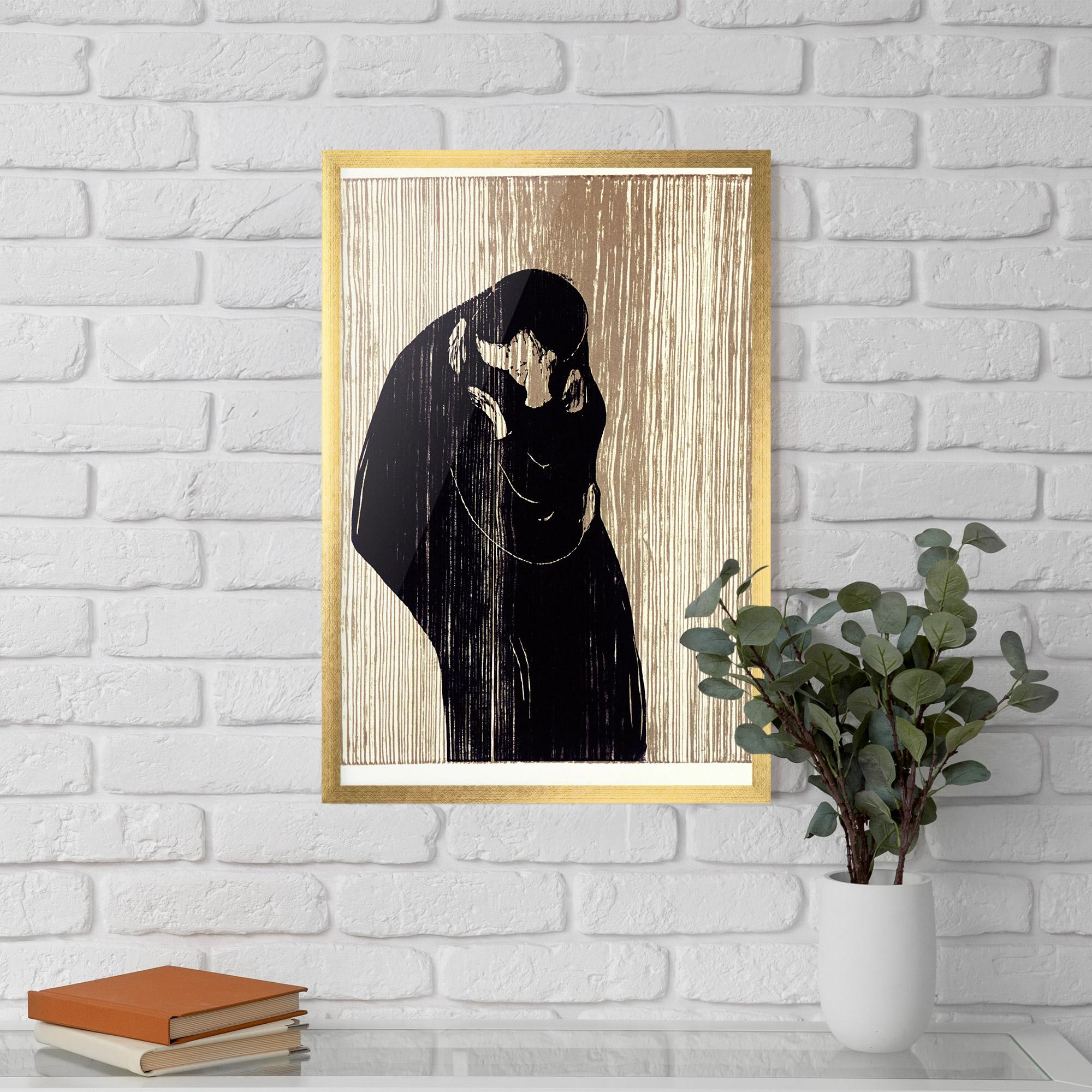 Gerahmte Poster Kiss mockup 5