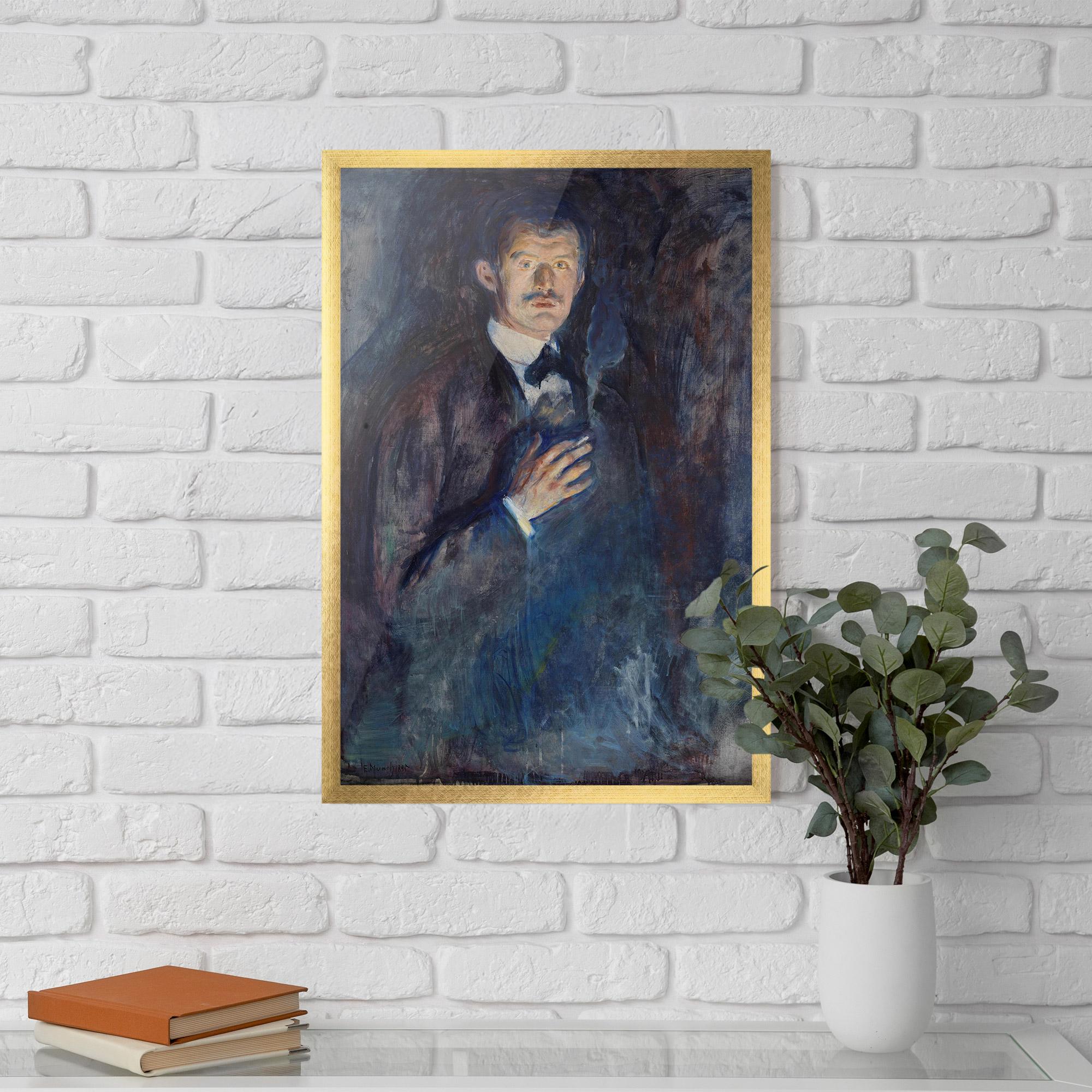 Gerahmte Poster Self Burning Cigarette mockup 5