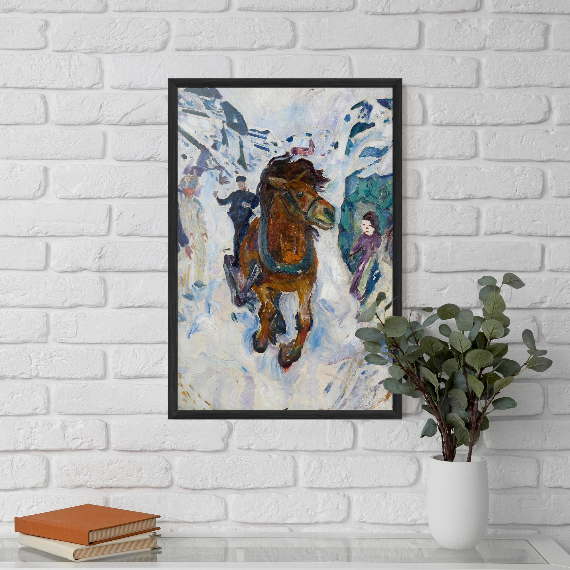 Gerahmte Poster Galloping Horse mockup 5