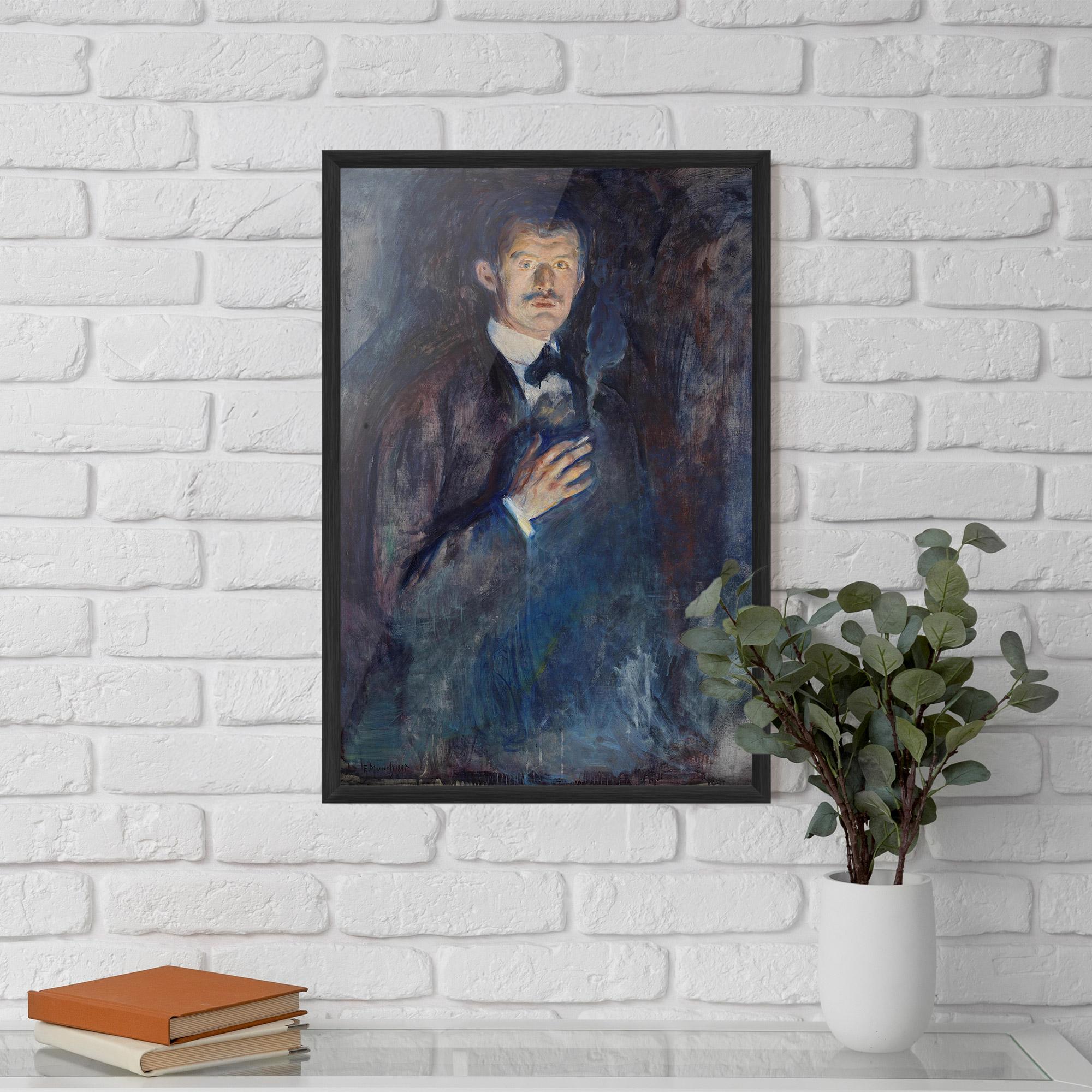 Gerahmte Poster Self Burning Cigarette mockup 5