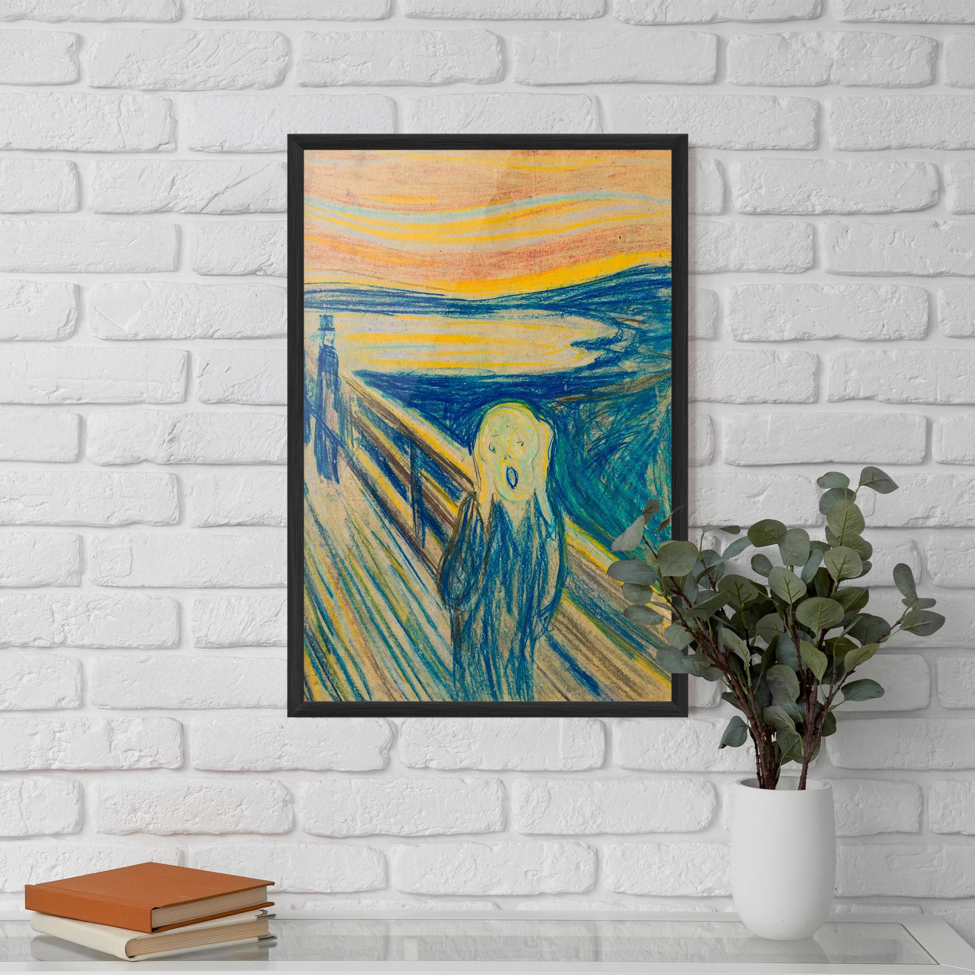 Gerahmte Poster Skrik_1893 mockup 5