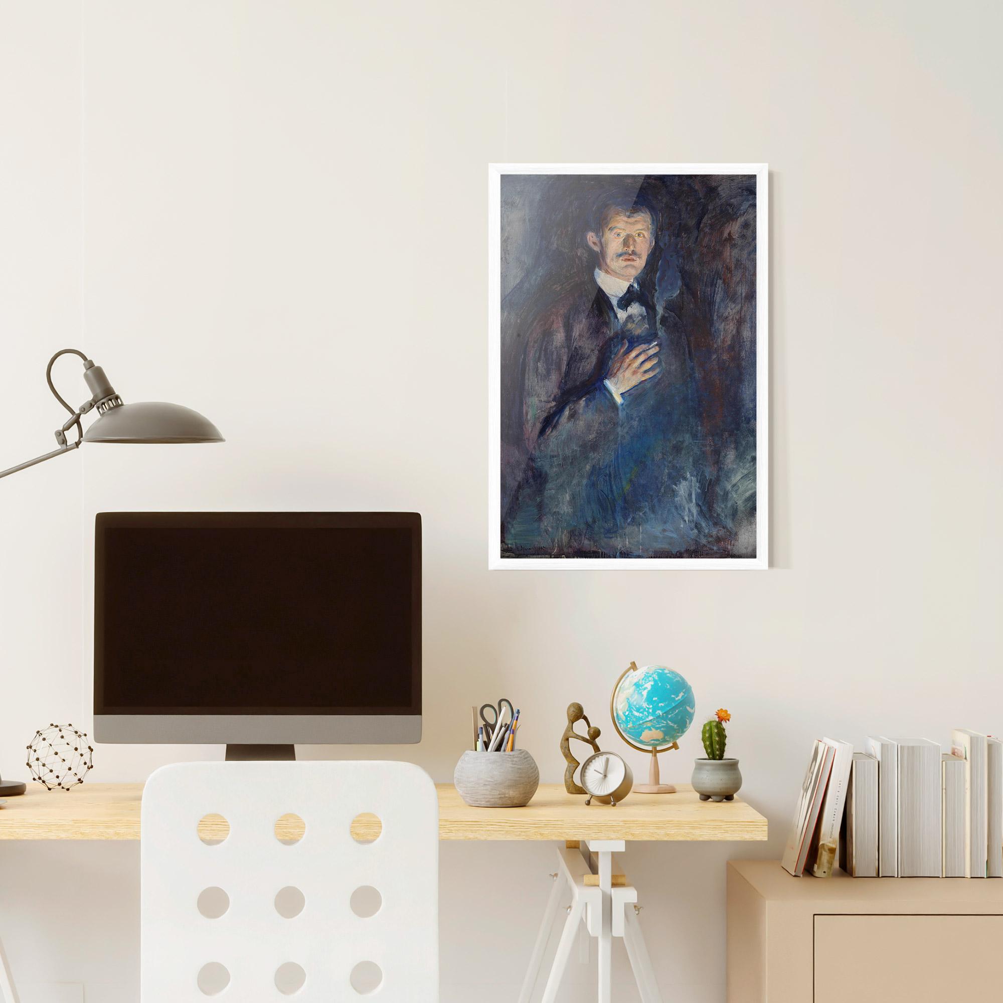 Gerahmte Poster Self Burning Cigarette mockup 6