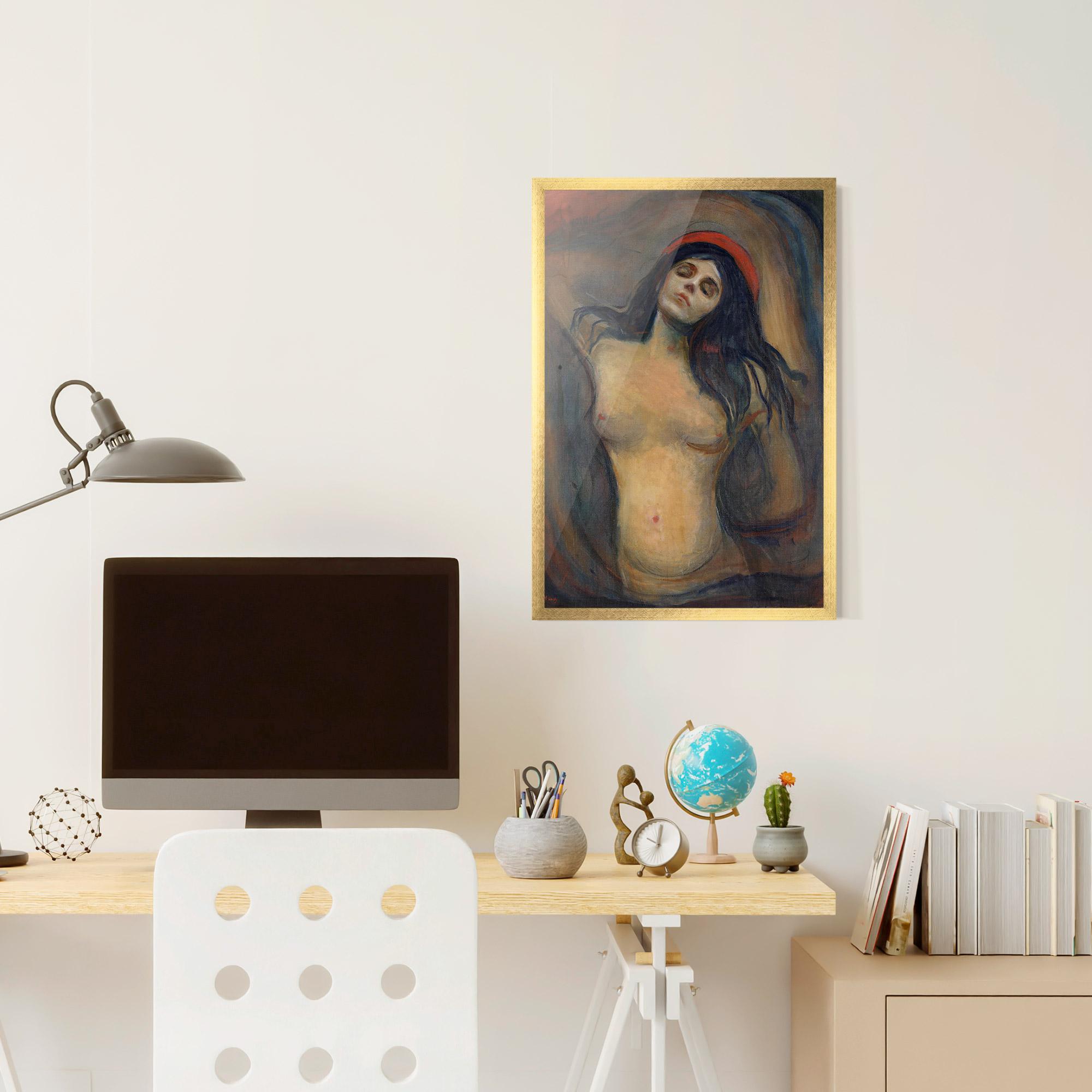 Gerahmte Poster Madonna Oil Painting mockup 6