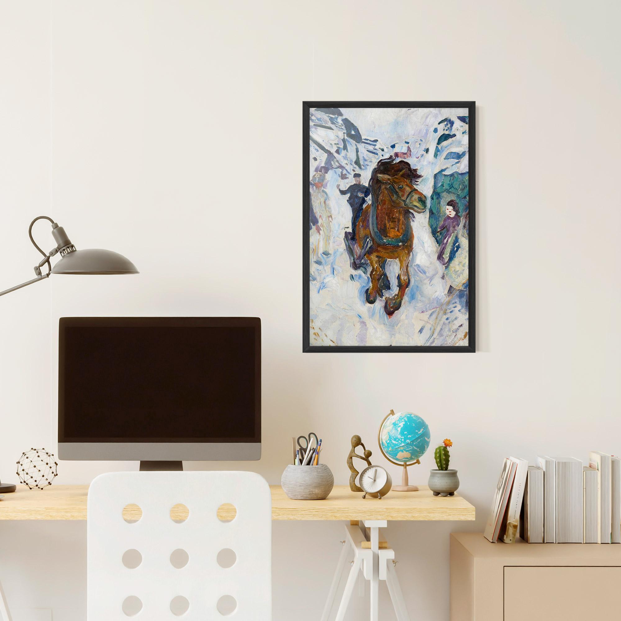 Gerahmte Poster Galloping Horse mockup 6