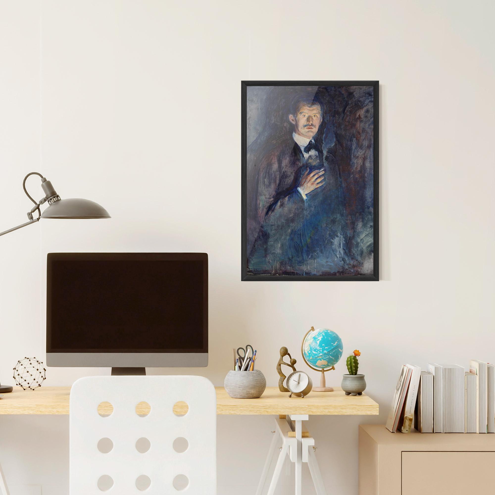 Gerahmte Poster Self Burning Cigarette mockup 6