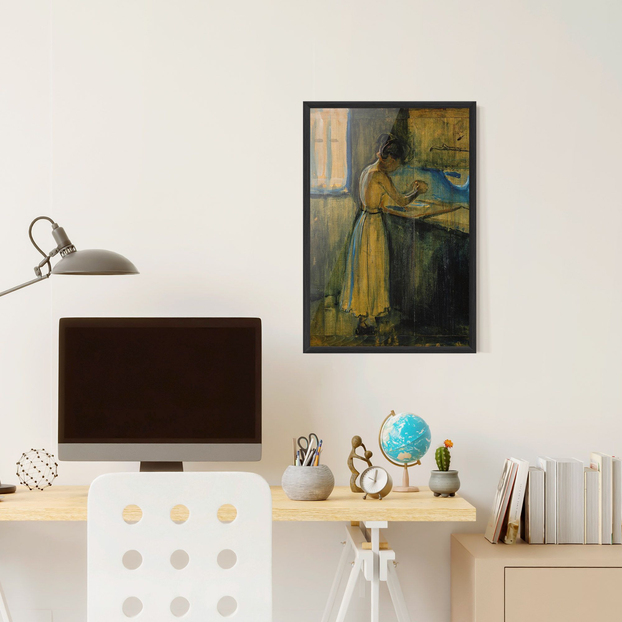 Woman Washing Herself mockup 6