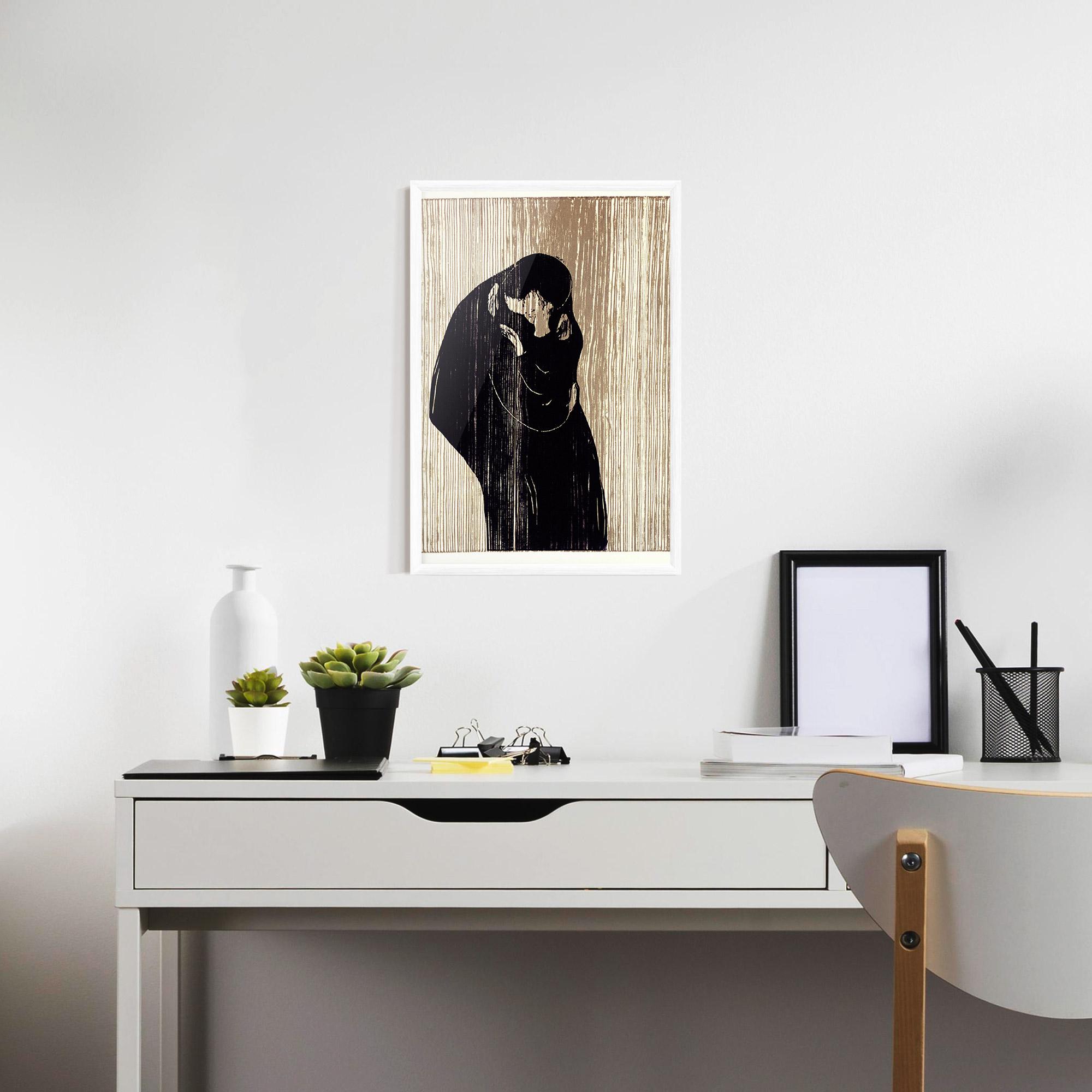 Gerahmte Poster Kiss mockup 7