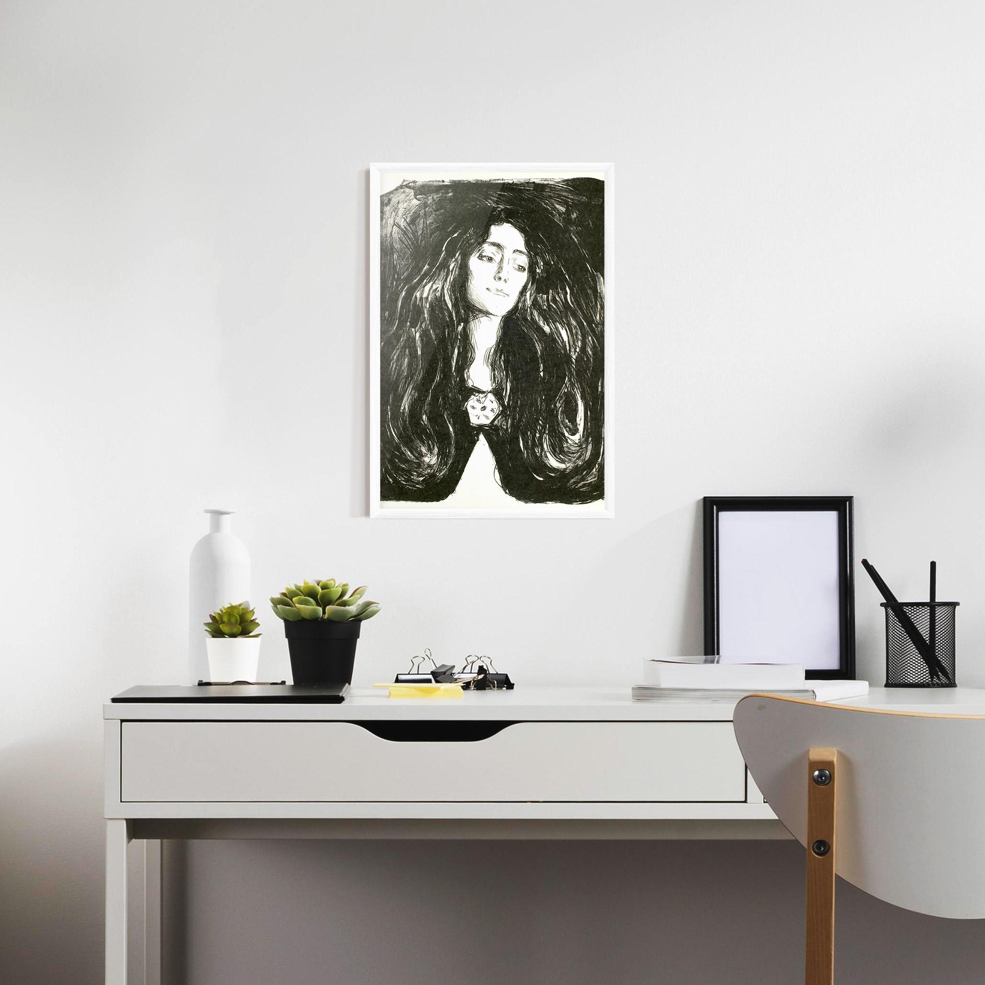 Gerahmte Poster The Brooch Eva Mudocci mockup 7