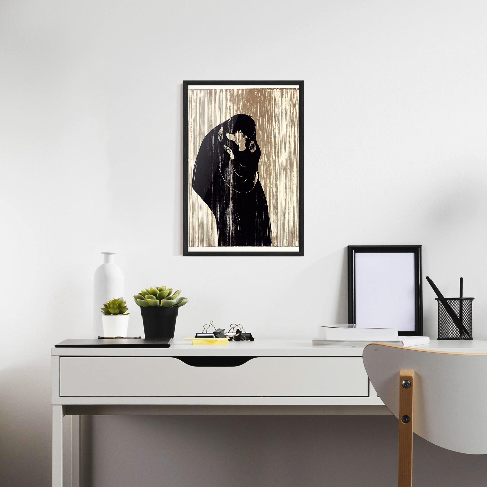 Gerahmte Poster Kiss mockup 7