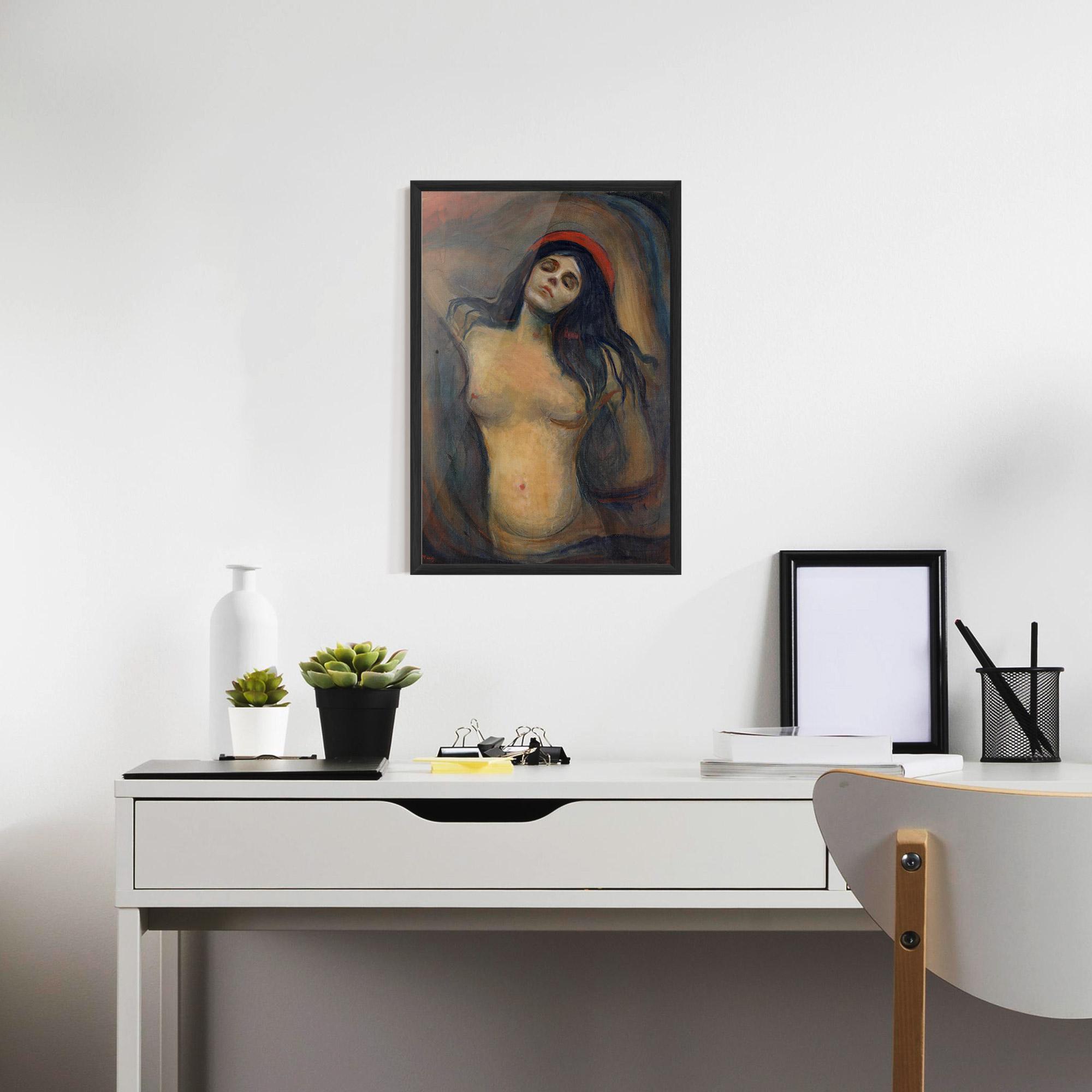 Gerahmte Poster Madonna Oil Painting mockup 7