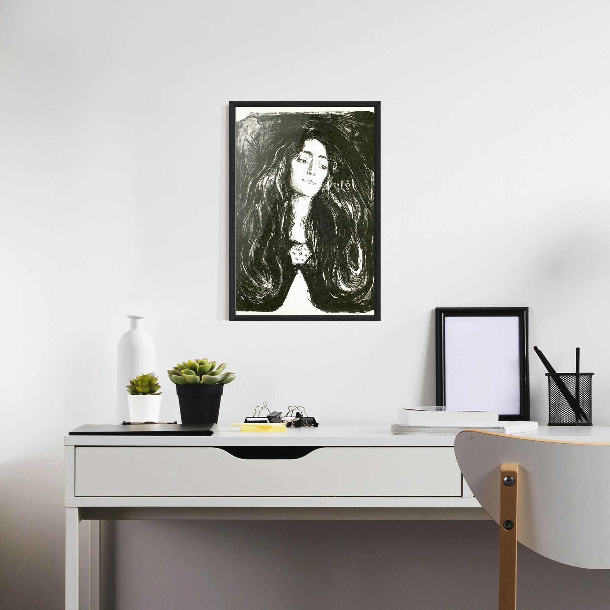 Gerahmte Poster The Brooch Eva Mudocci mockup 7