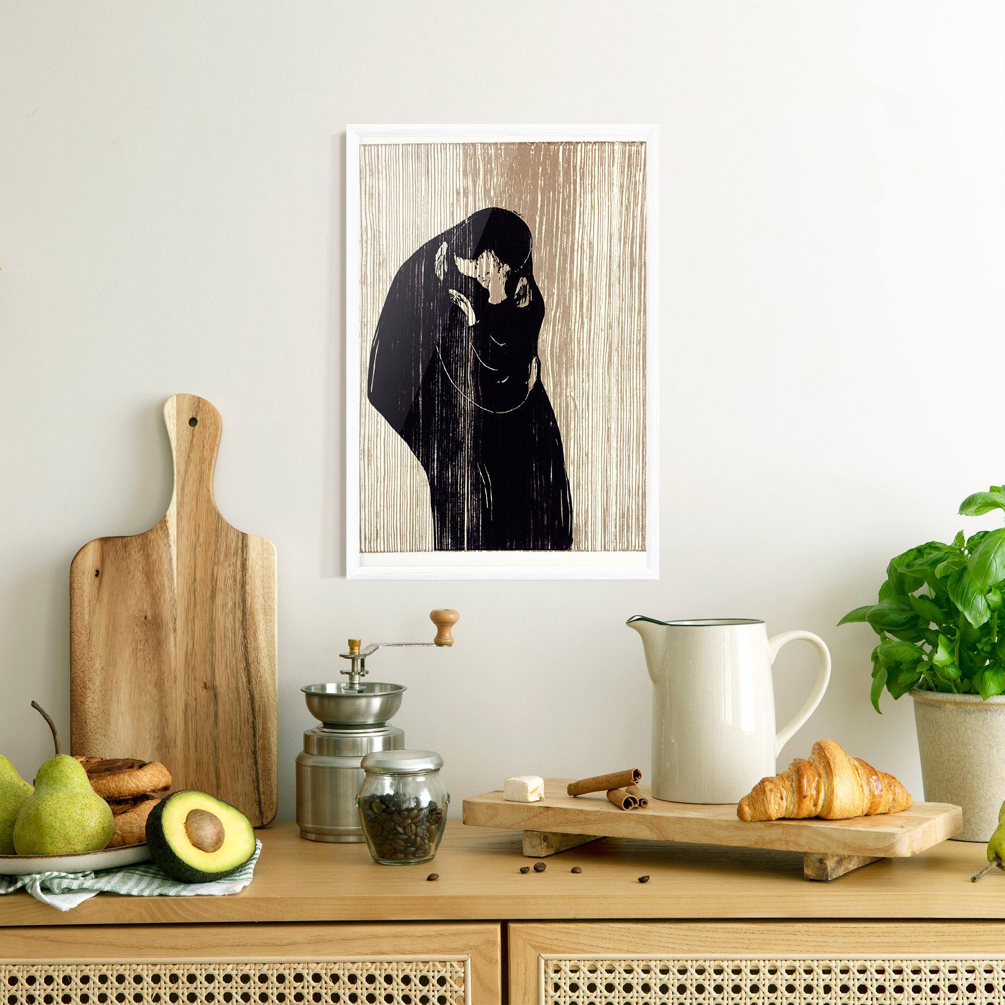 Gerahmte Poster Kiss mockup 8