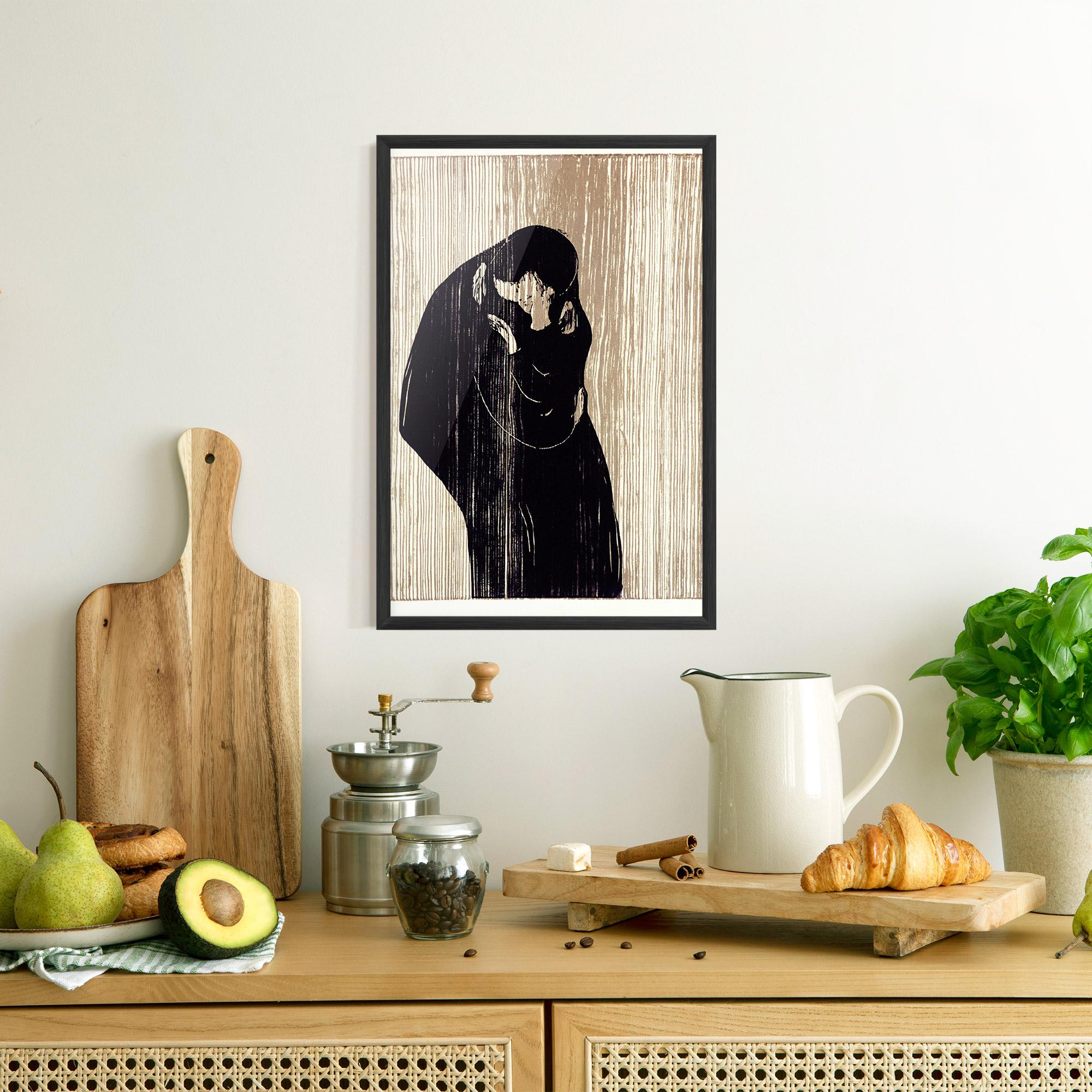 Gerahmte Poster Kiss mockup 8