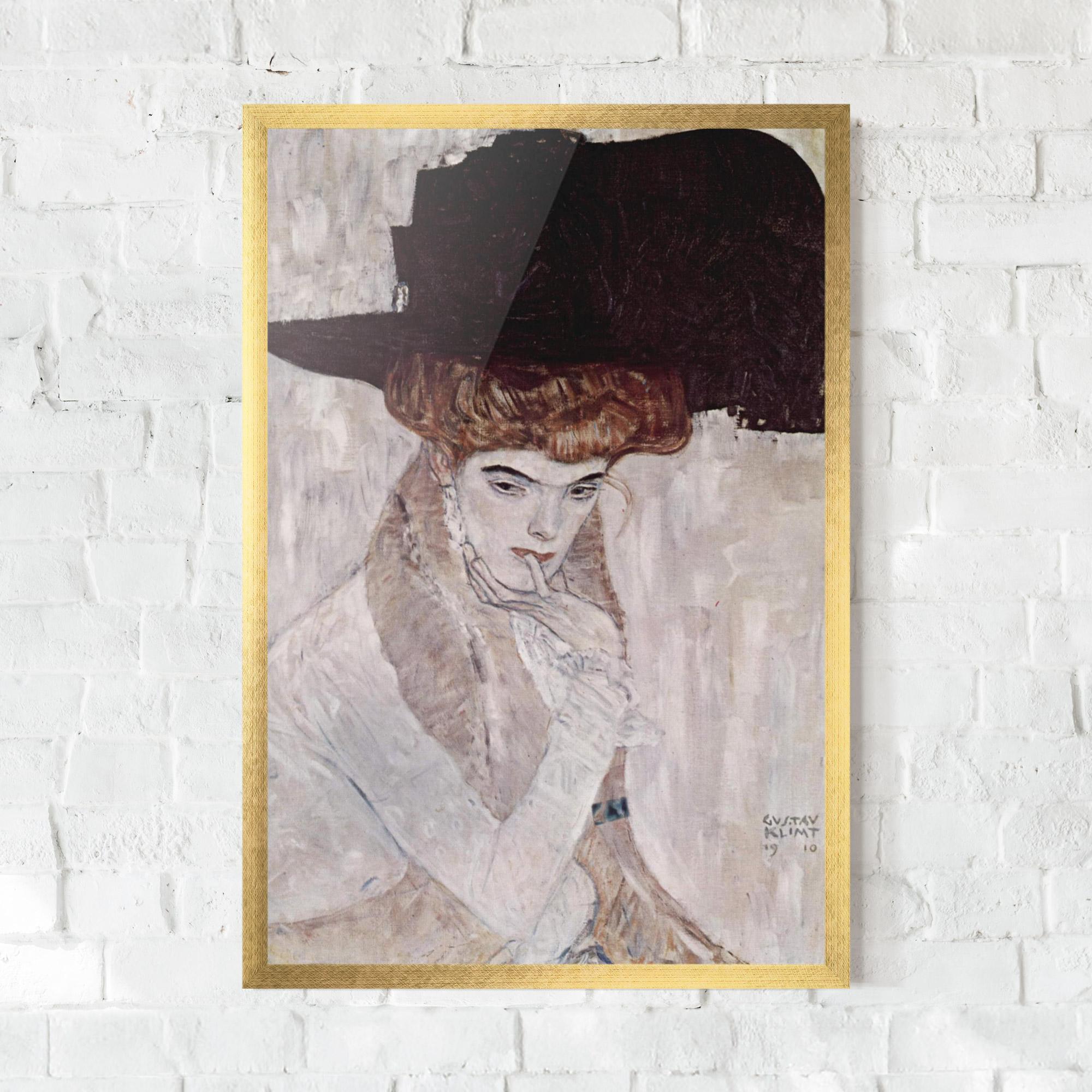 Gerahmte Poster Klimt Woman mockup 0