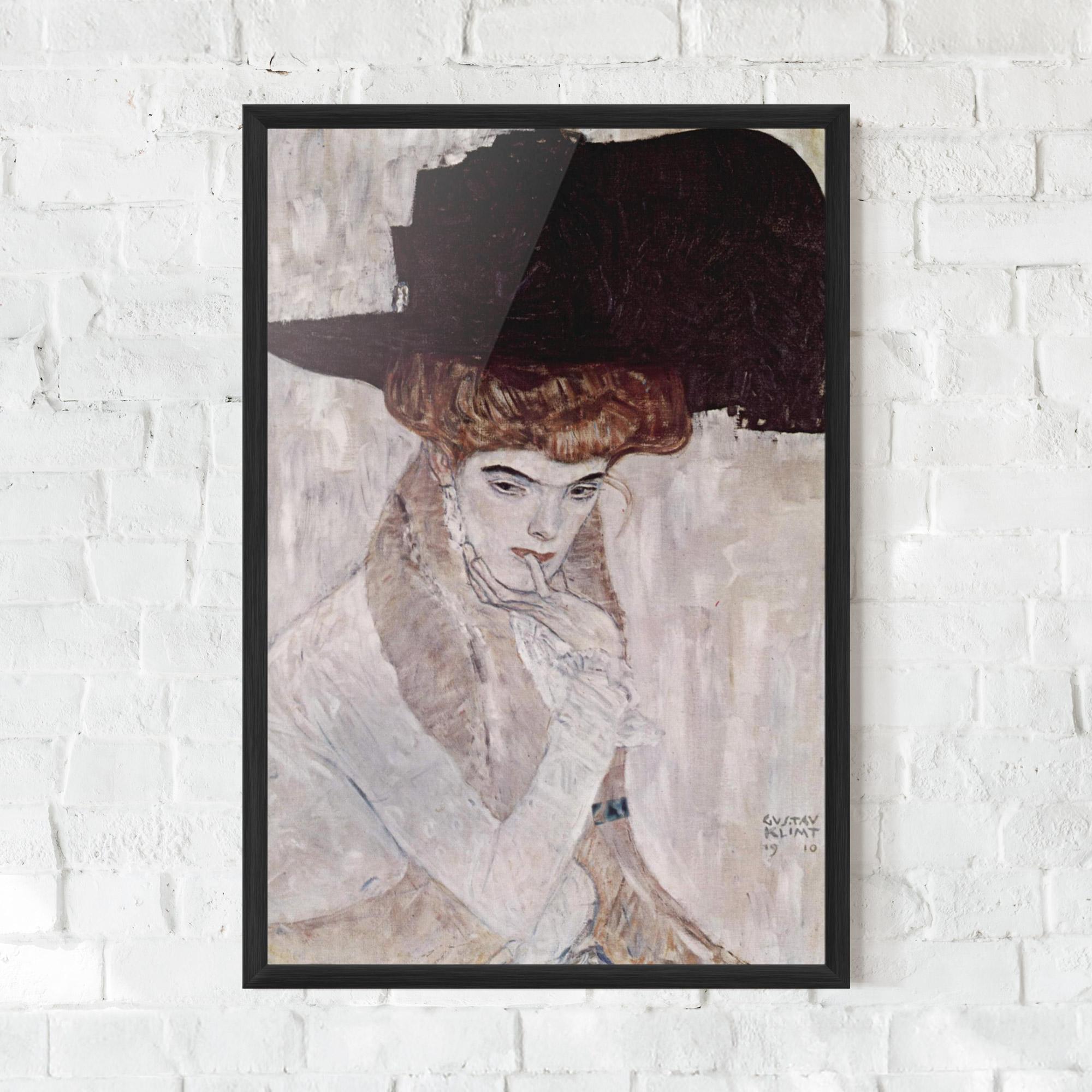 Gerahmte Poster Klimt Woman mockup 0