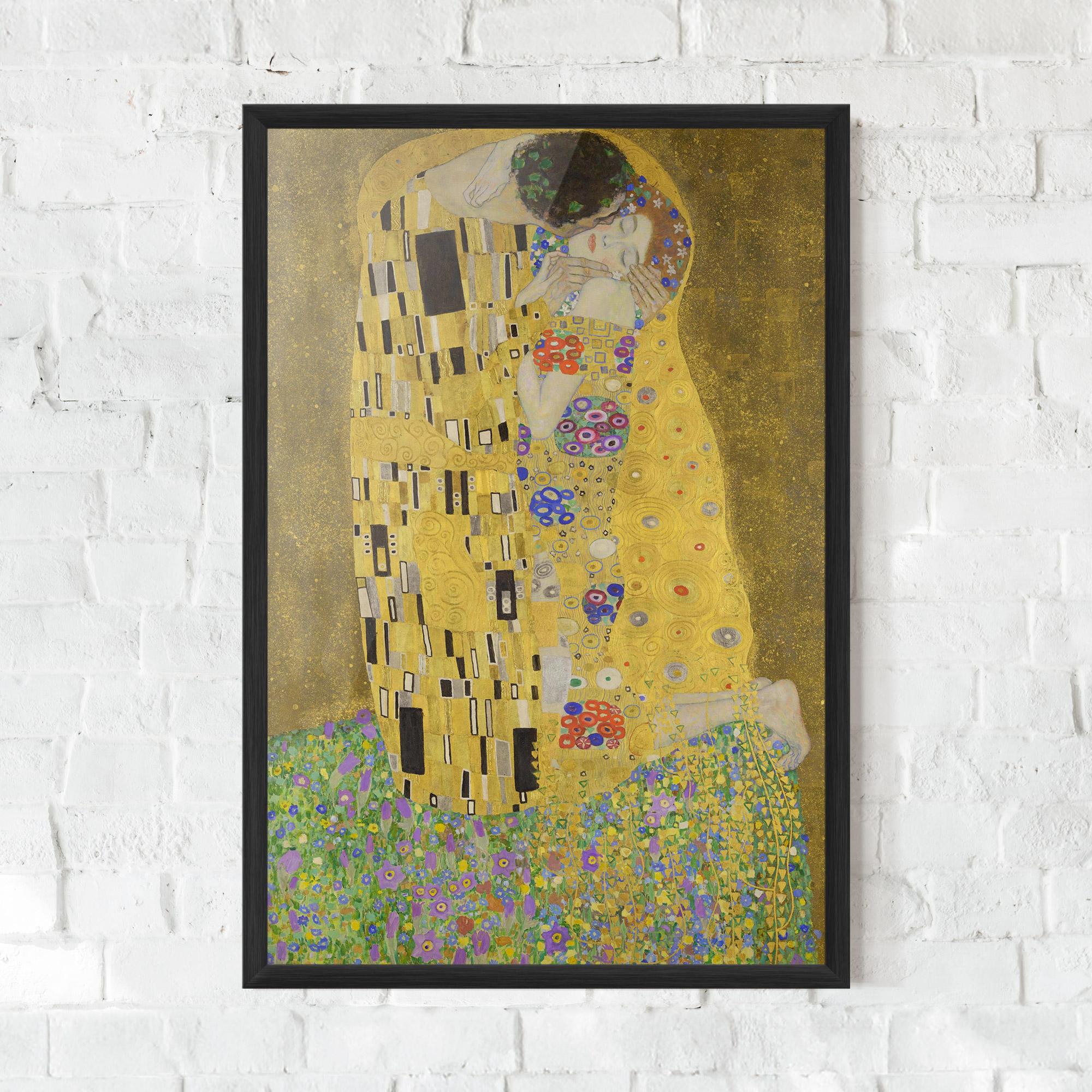 Gerahmte Poster The Kiss mockup 0