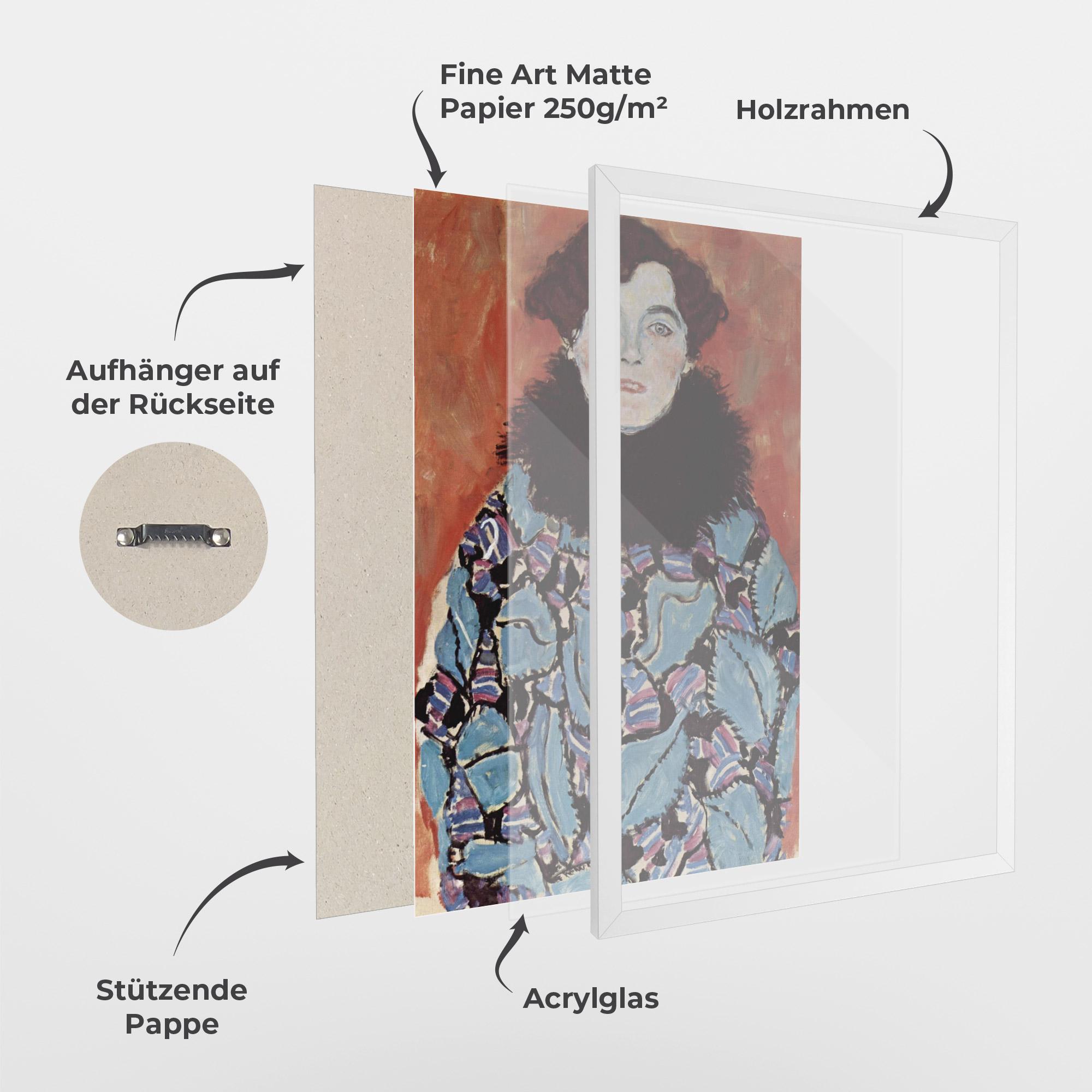 Gerahmte Poster Gustav Klimt Art mockup 1