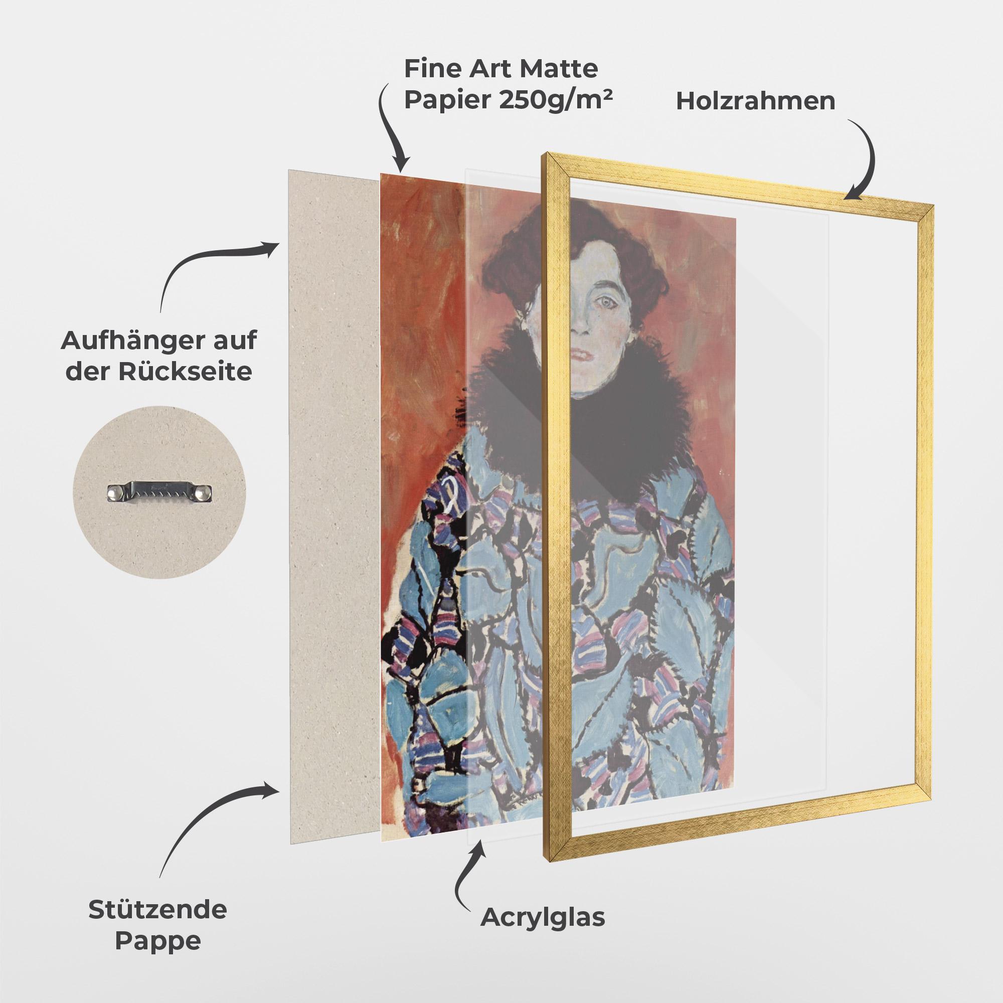 Gerahmte Poster Gustav Klimt Art mockup 1